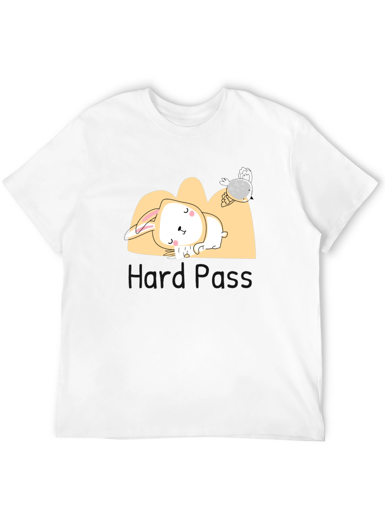 Black Lazy Bunny Graphic Tee - Comfy & Cute Unisex T-Shirt view 12