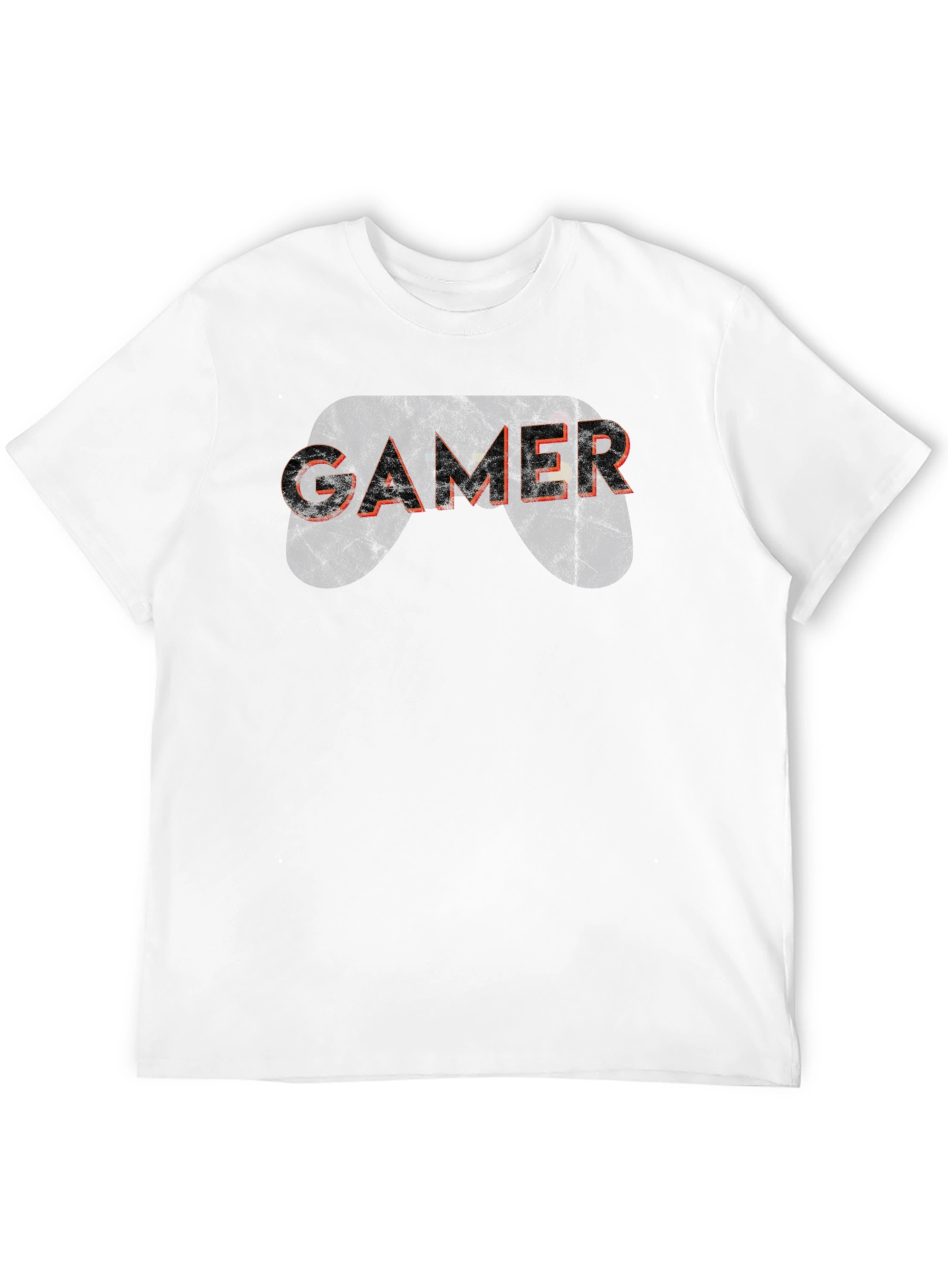 Black Gamer Graphic Tee - Black Cotton Casual Shirt view 12