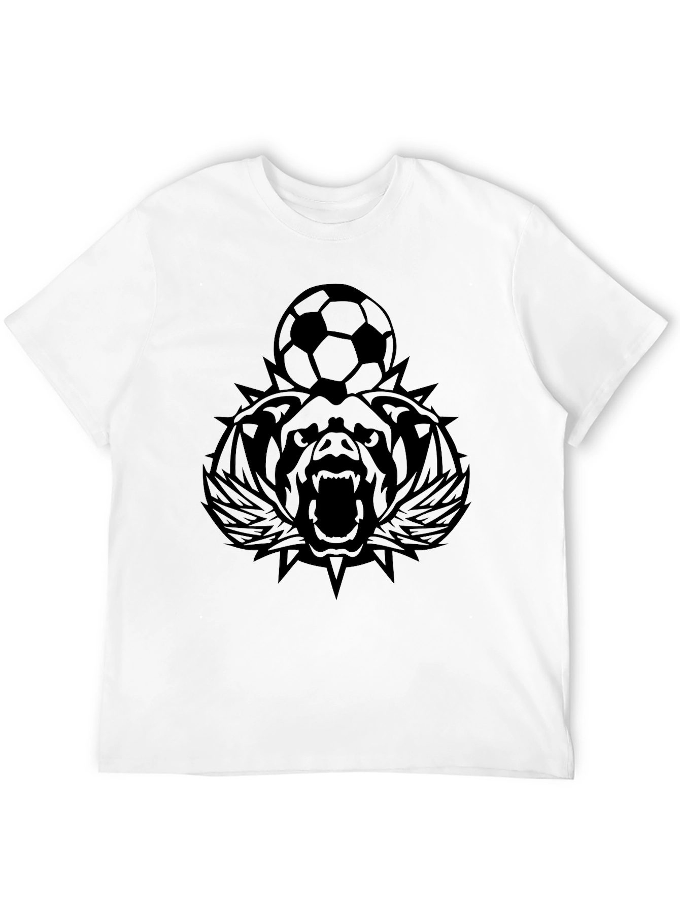 Black Bear Soccer Black T-Shirt view 12