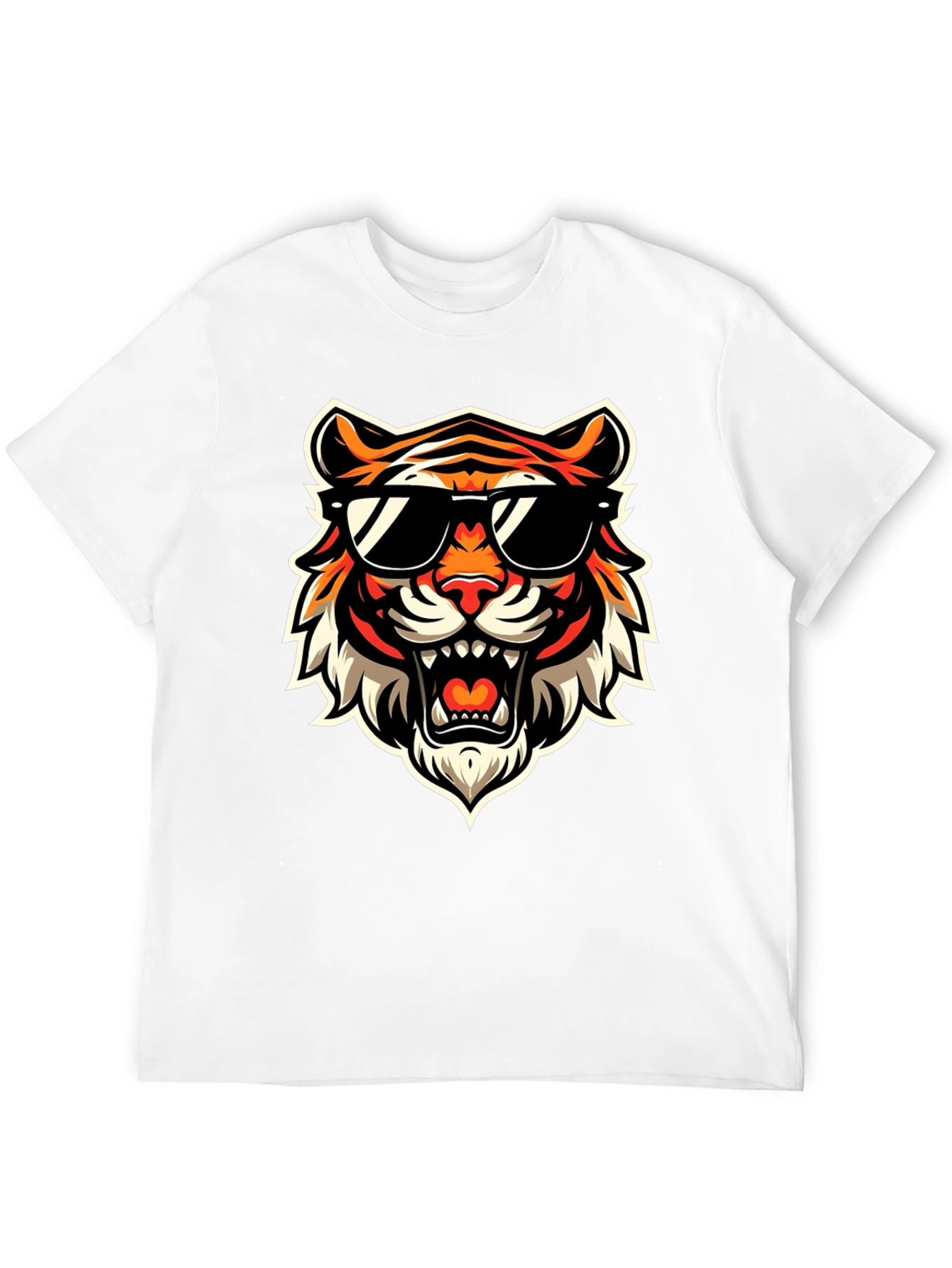 Black Cool Tiger Graphic Tee - Bold Streetwear view 12