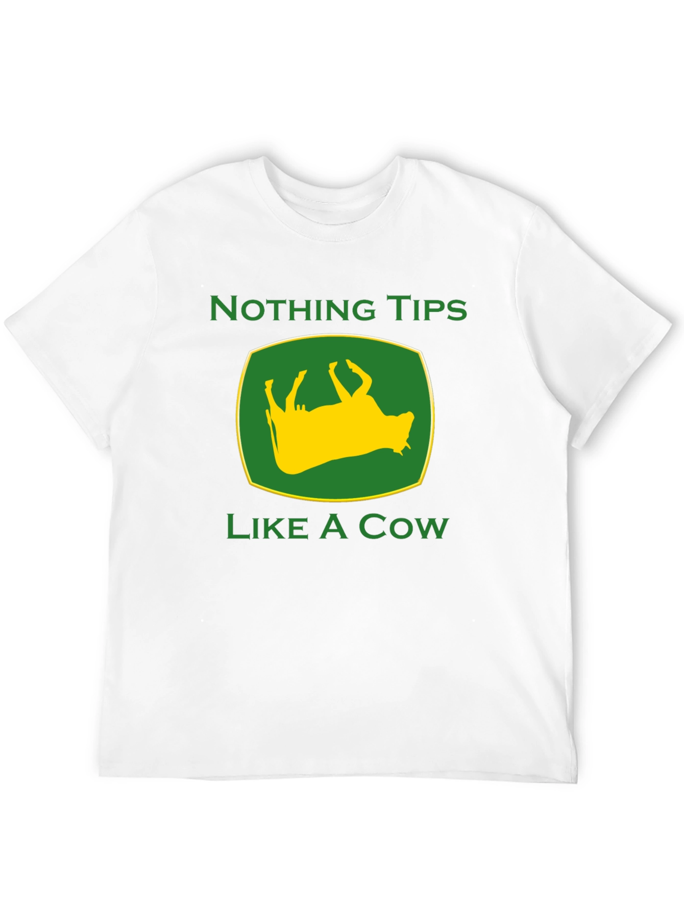 Black Funny Nothing Tips Like A Cow Graphic Tee view 12