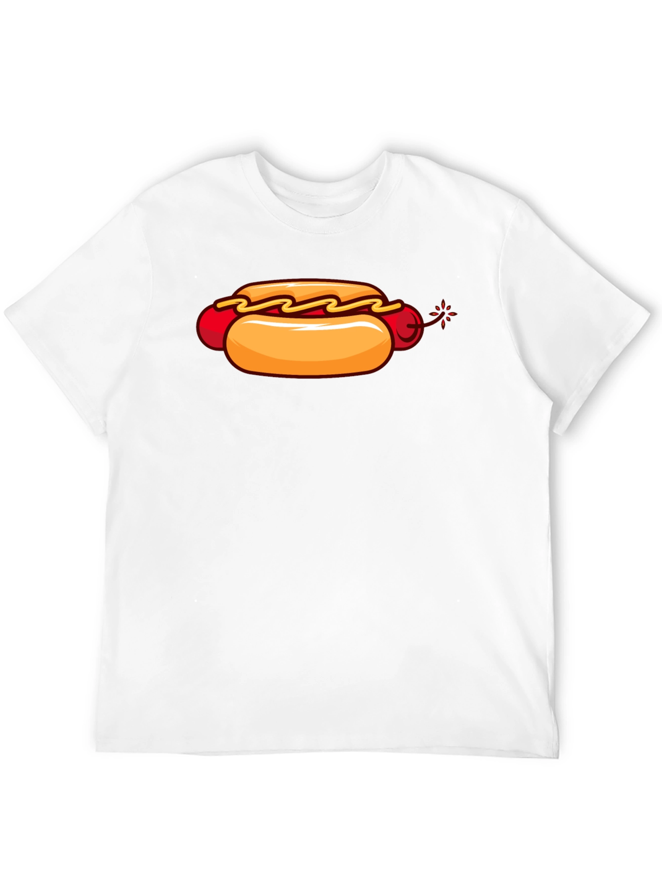 Black Hot Dog Bomb T-Shirt - Funny Graphic Tee view 12