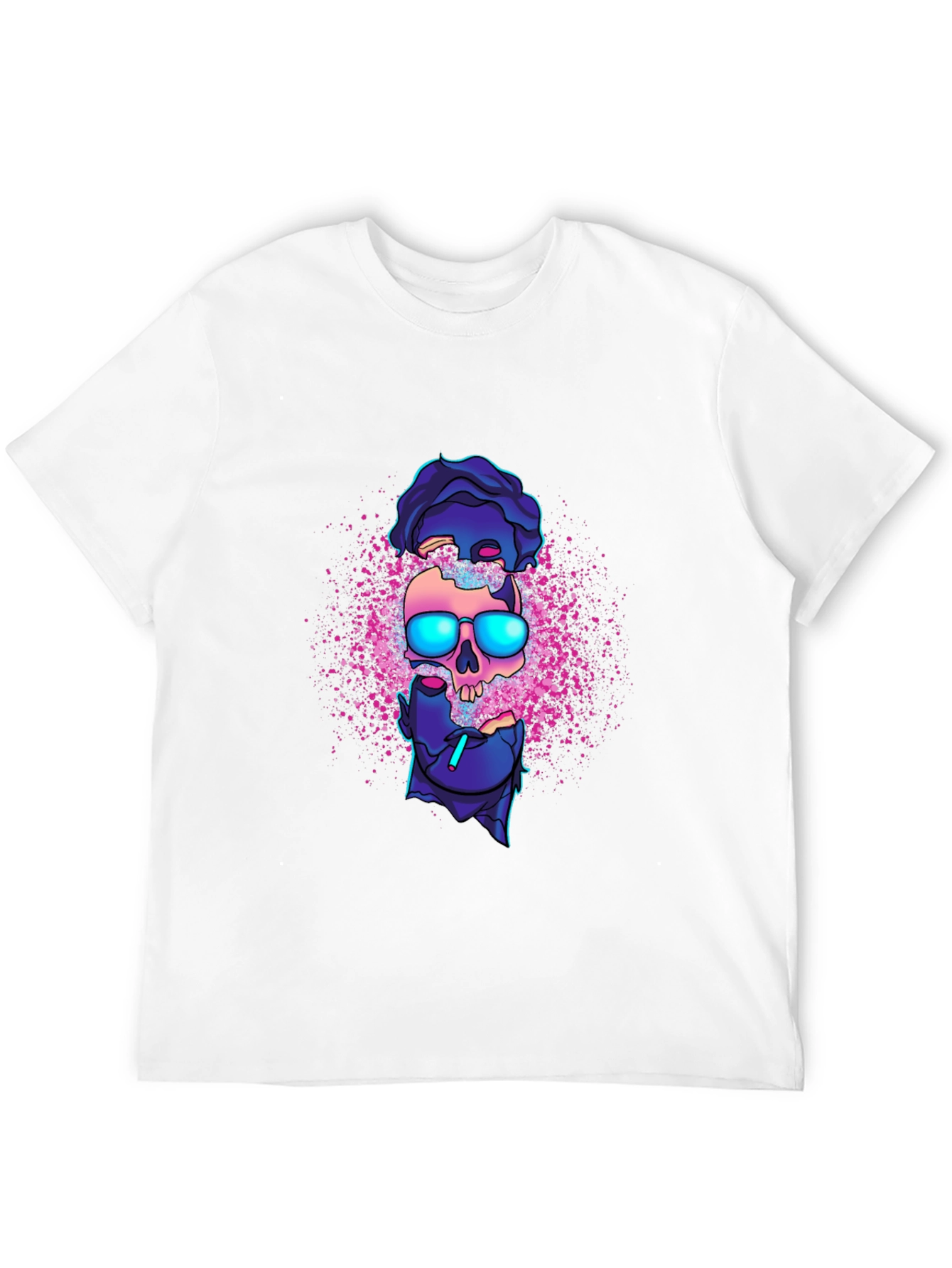 Black Cool Skull Graphic Tee - Edgy Style view 12