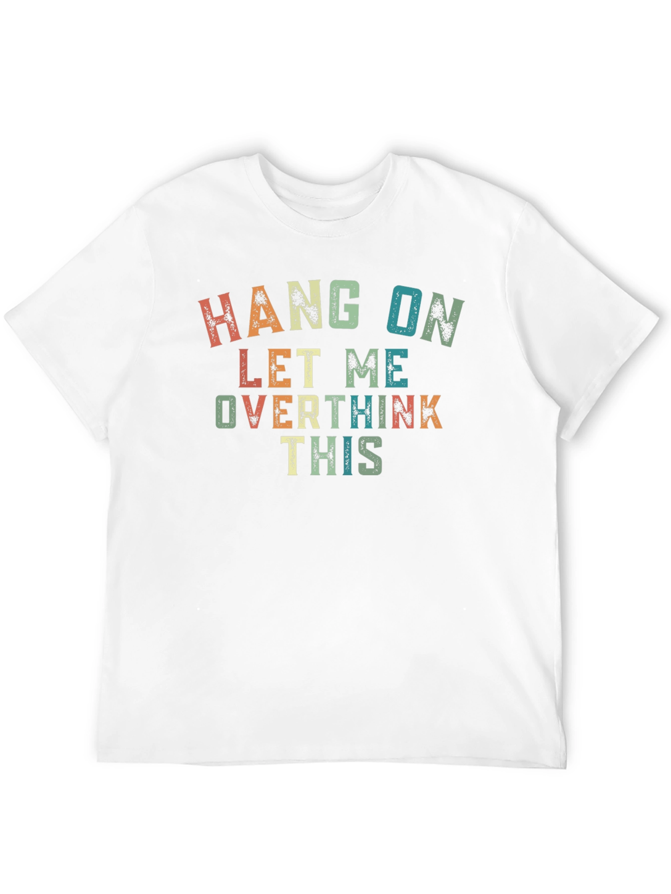 Black Overthinker Graphic T-Shirt - Funny Casual Tee view 12