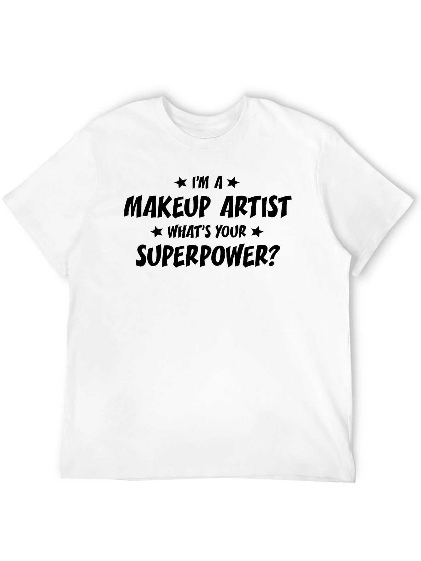 Black Makeup Artist Superpower T-Shirt view 12