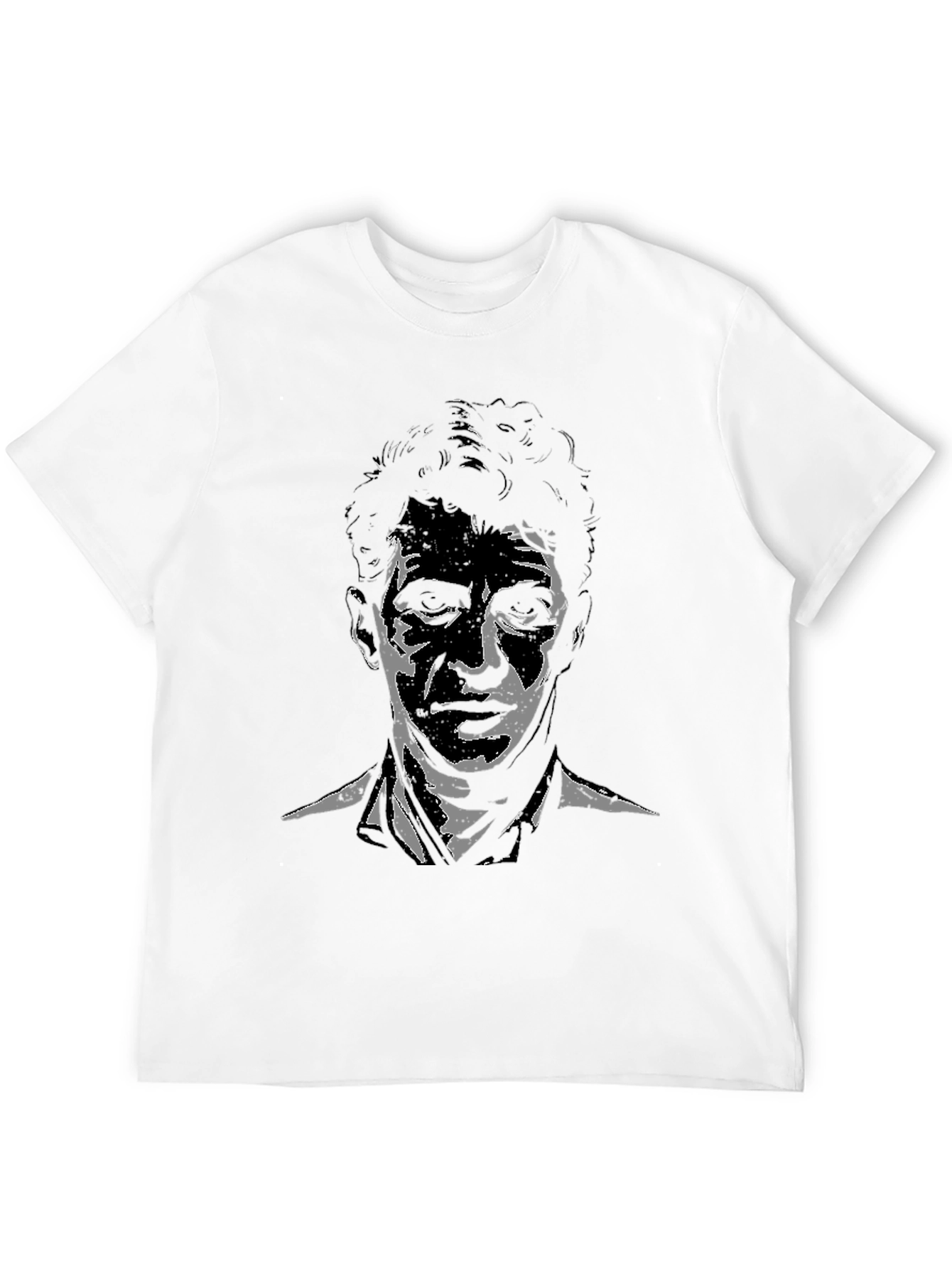 Black Black Graphic Tee - Abstract Portrait view 12