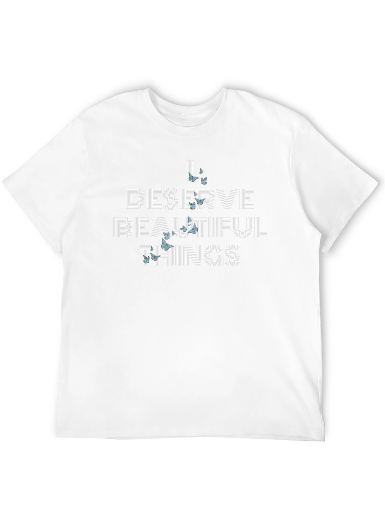 Black I Deserve Beautiful Things Graphic Tee view 12