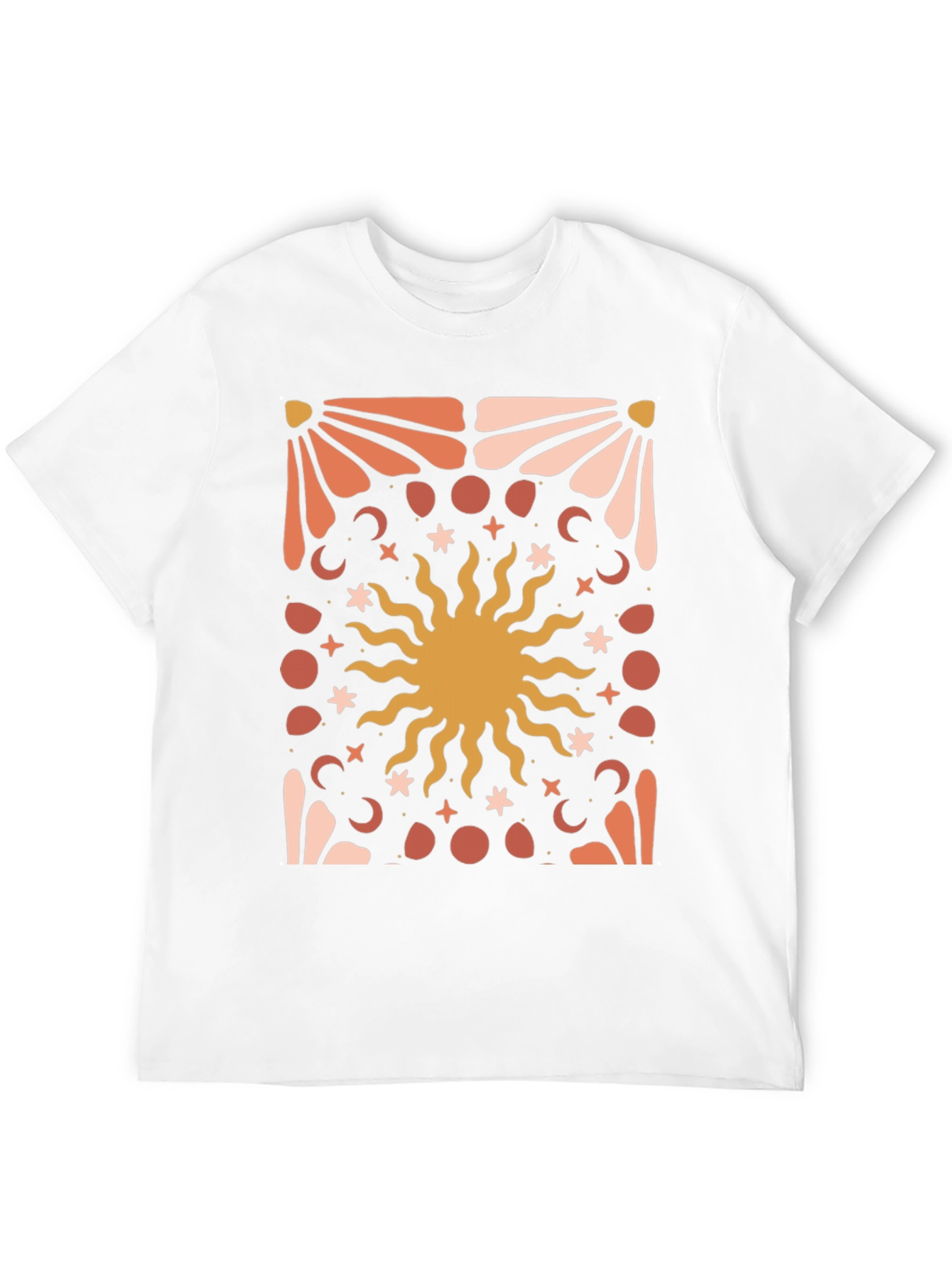 Black Celestial Sun Graphic Tee - Black Cotton Blend view 12