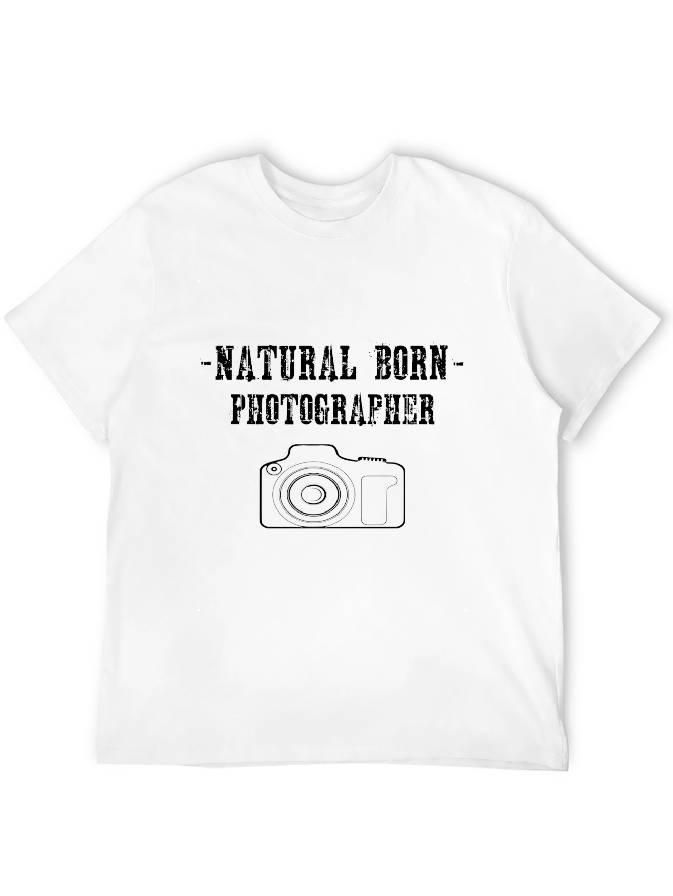 Black Natural Born Photographer T-Shirt view 12