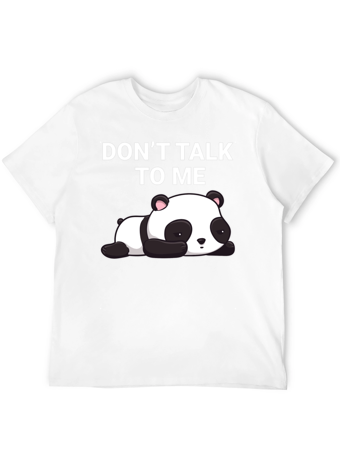 Black Don't Talk To Me Panda T-Shirt view 12