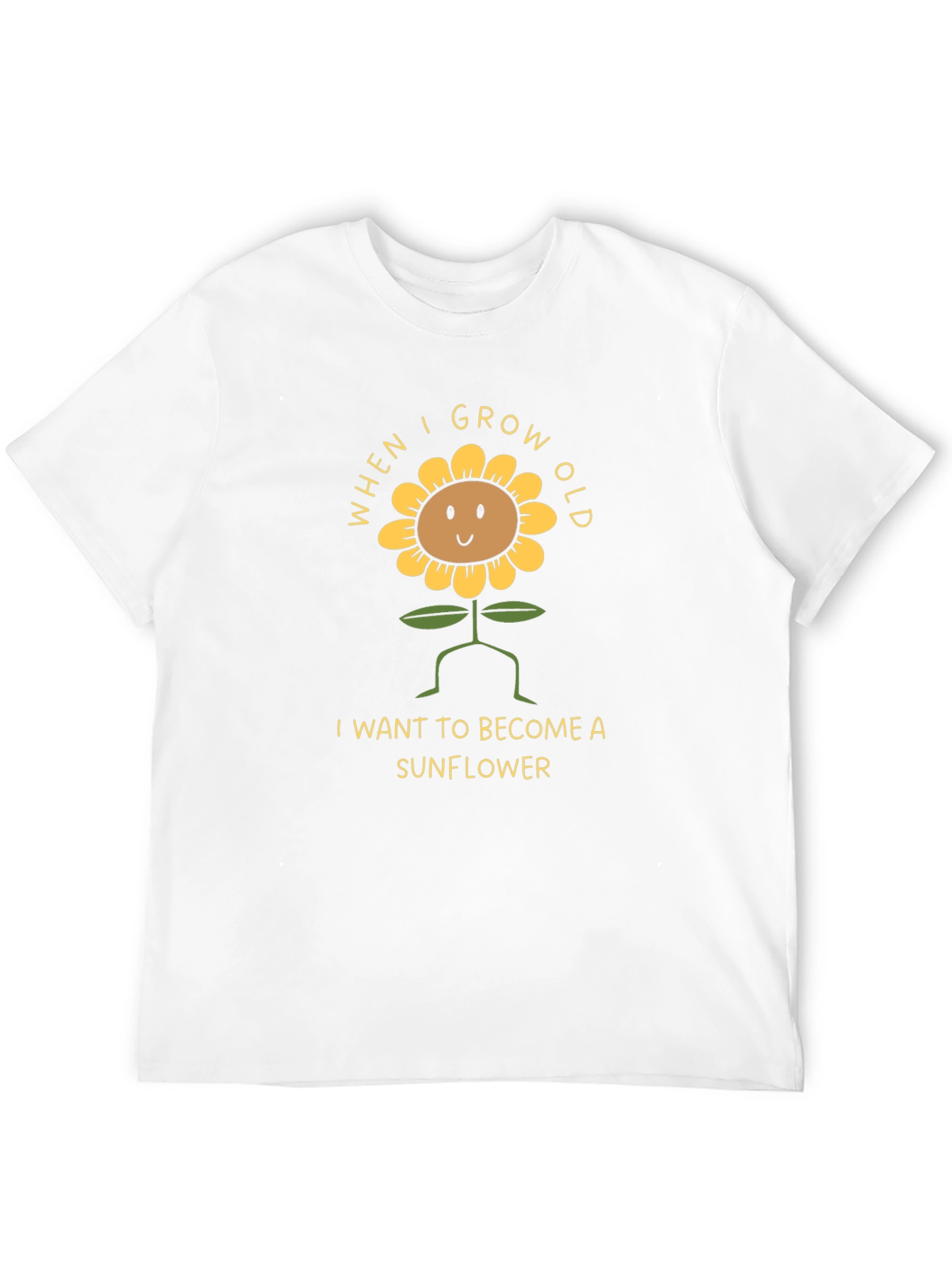 Black Sunflower Graphic Tee - When I Grow Old T-Shirt view 12