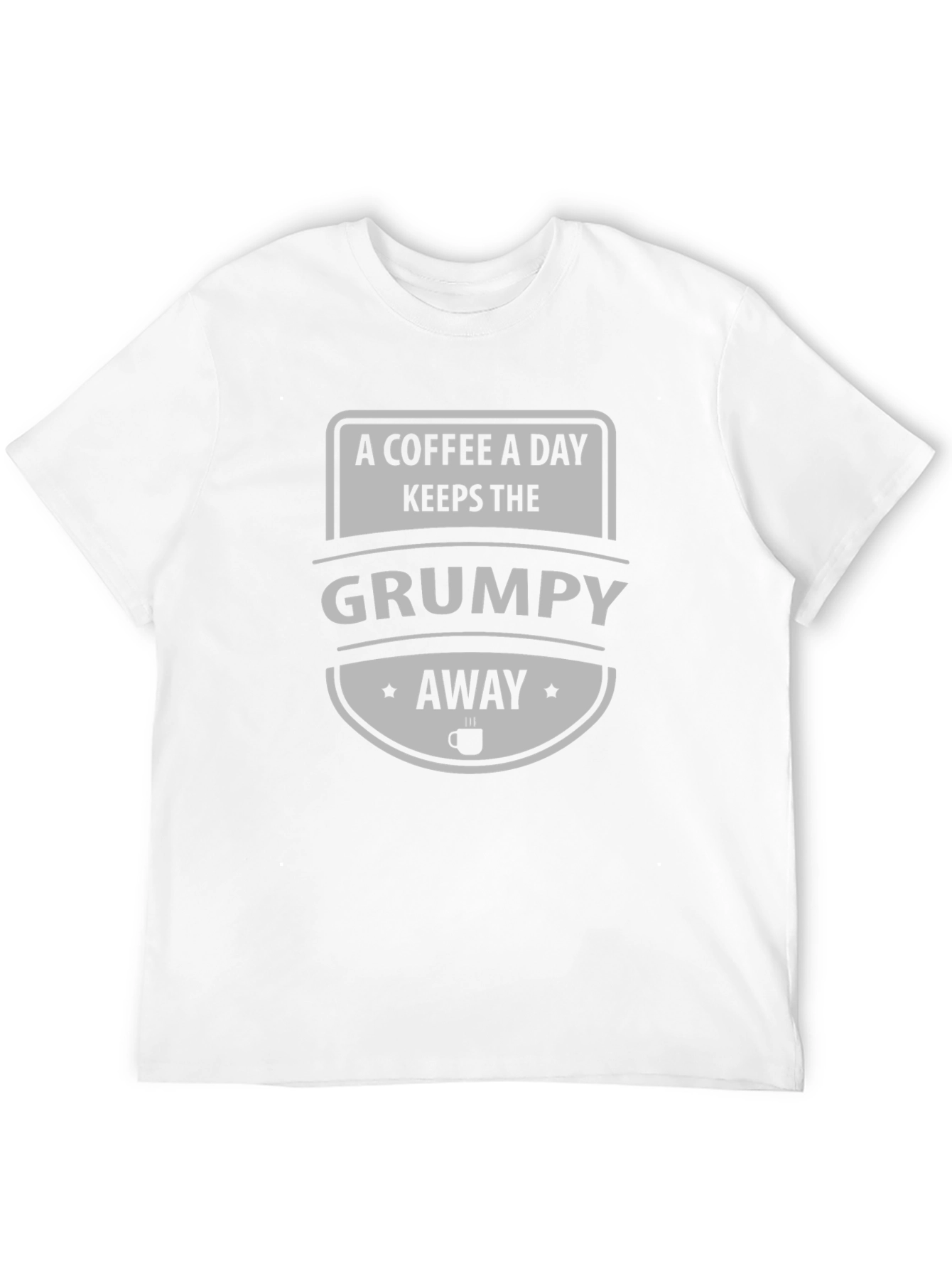 Black Coffee A Day Keeps The Grumpy Away Tee view 12