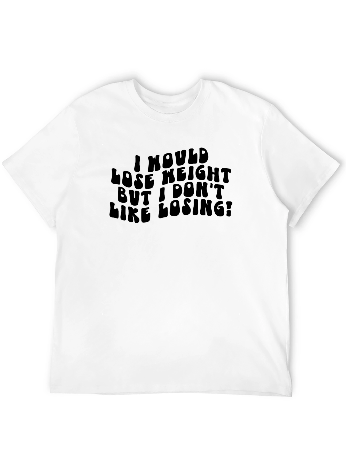 Black Funny I Don't Like Losing T-Shirt view 12