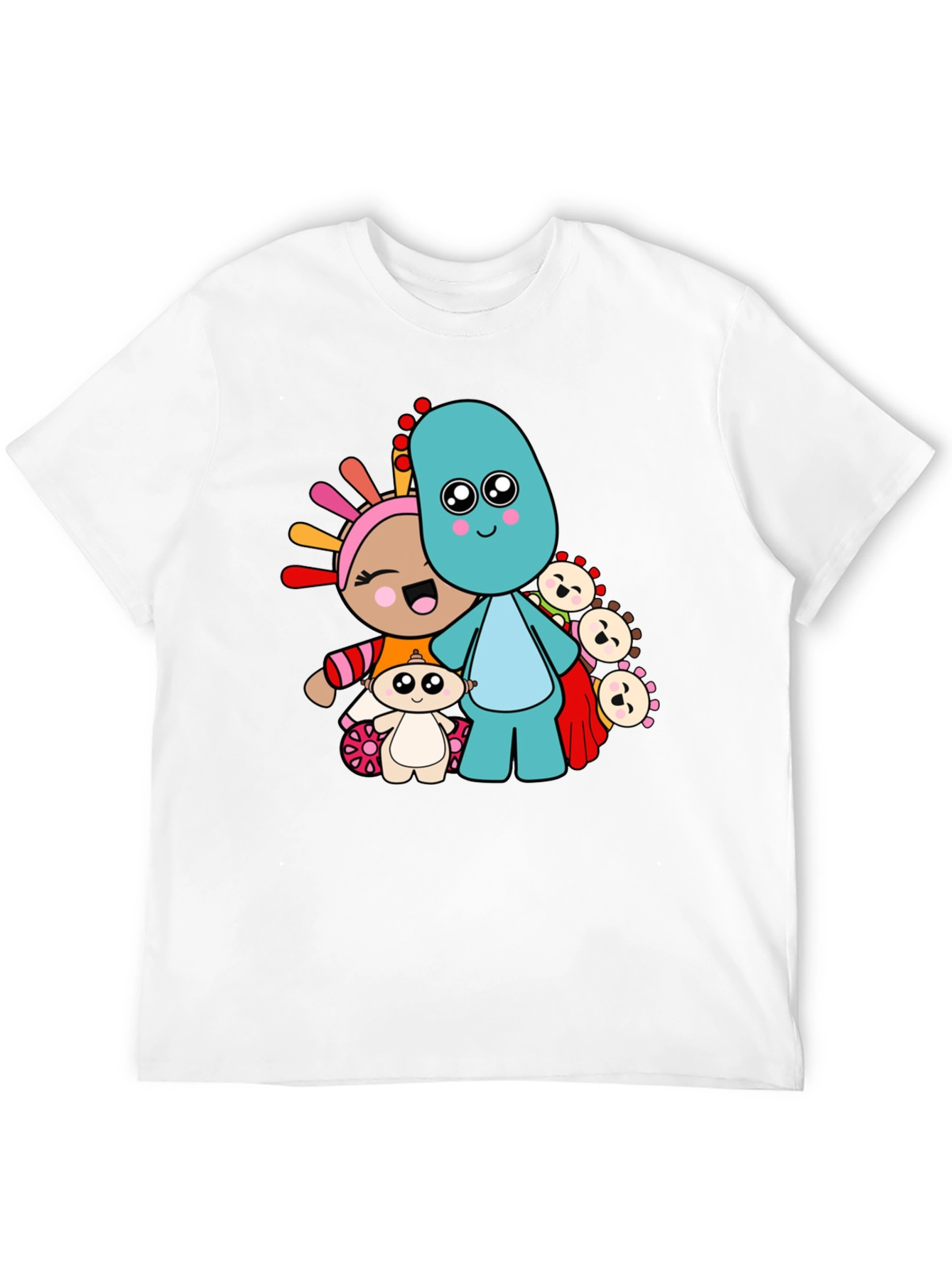 Black In the Night Garden Cartoon Character Black T-Shirt view 12