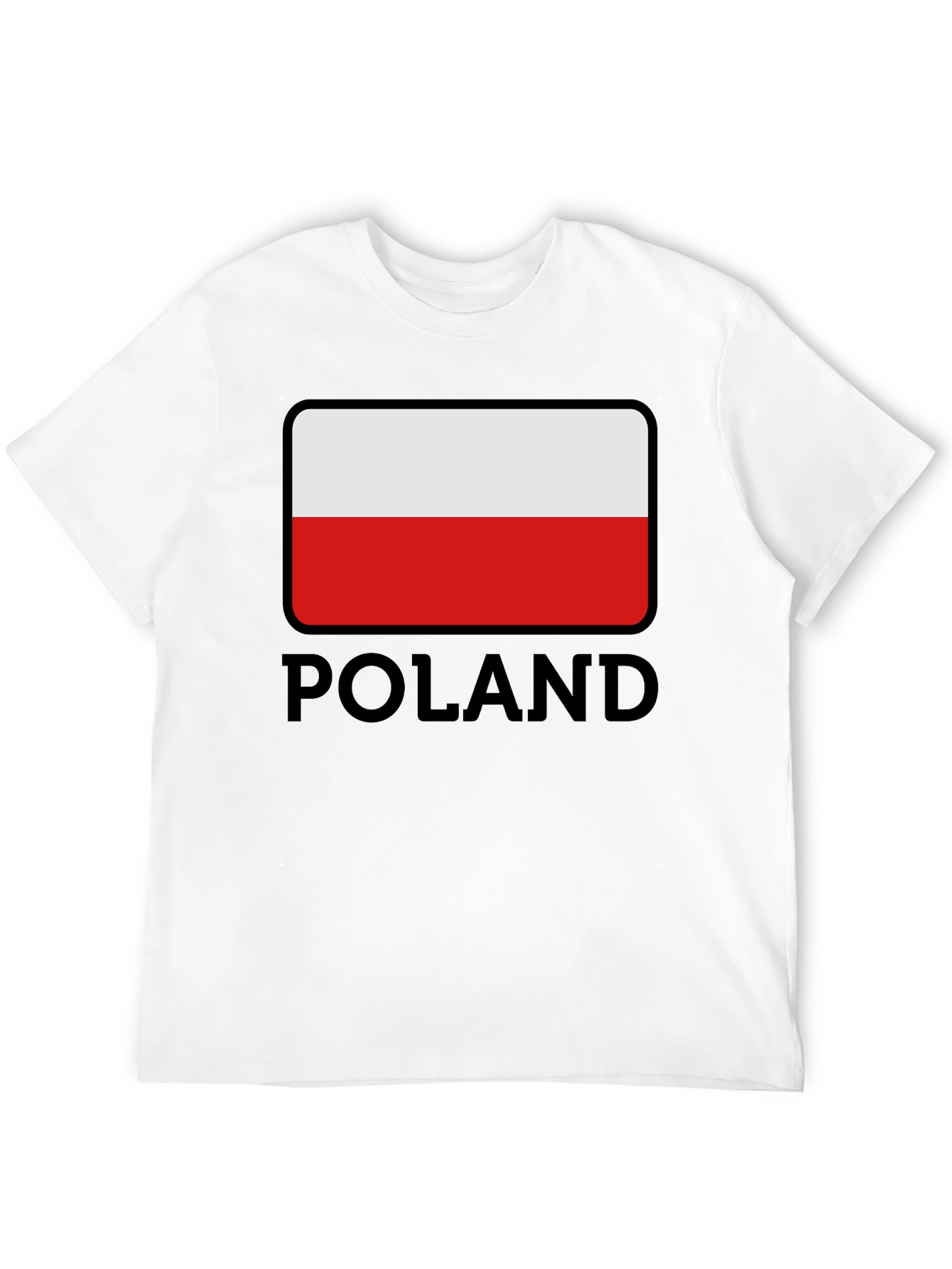 Poland Flag T-Shirt - Black Graphic Tee - 12