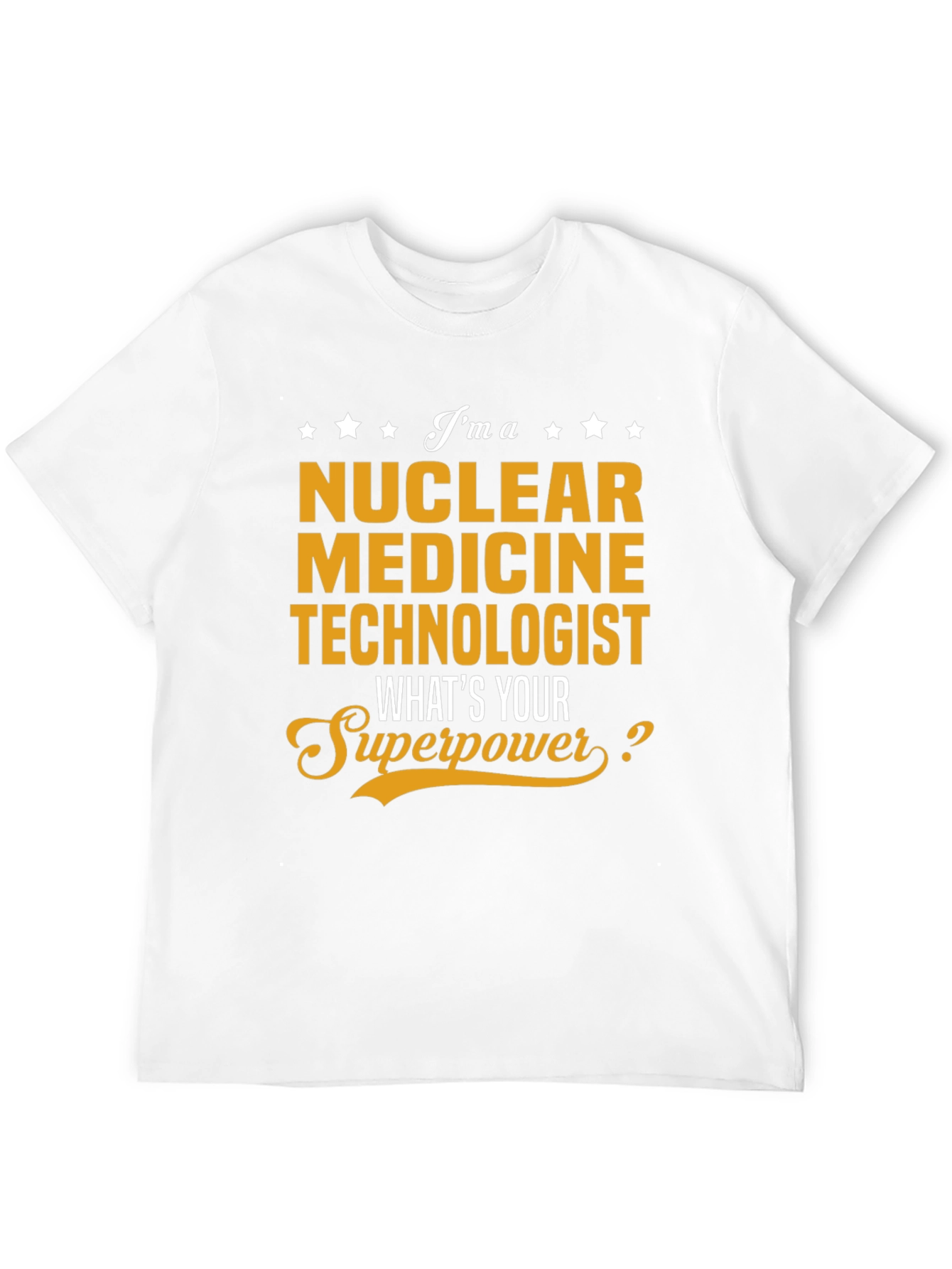 Black Nuclear Medicine Technologist T-Shirt - Superpower Design view 12
