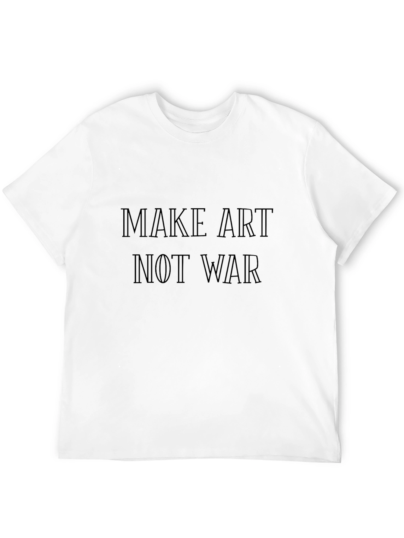 Black Make Art Not War Graphic Tee - Soft Cotton Blend view 12
