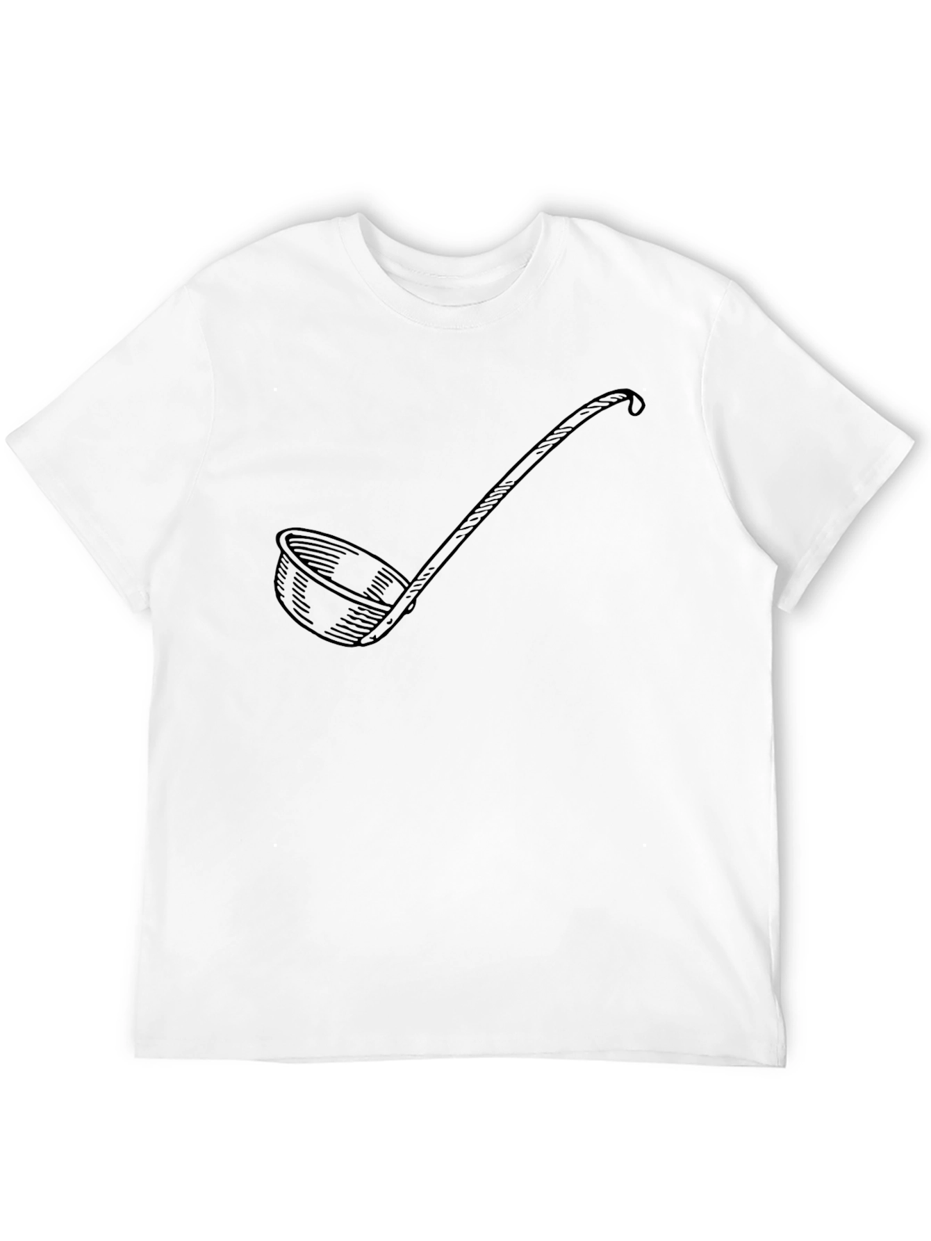 Black Soup Ladle Graphic Black T-Shirt - Funny Kitchen Gift view 12
