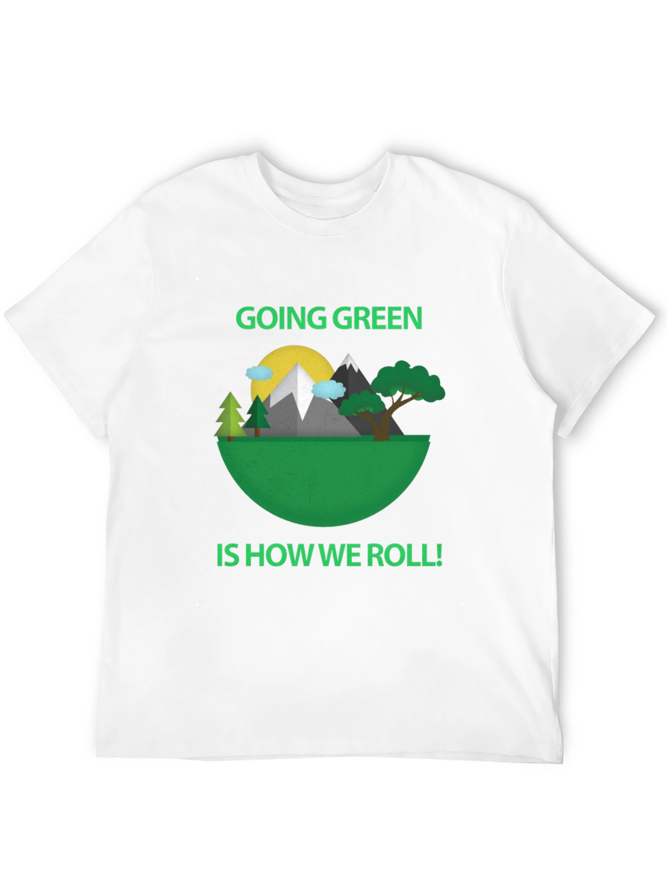 Black Eco-Friendly 'Going Green' Graphic Tee view 12
