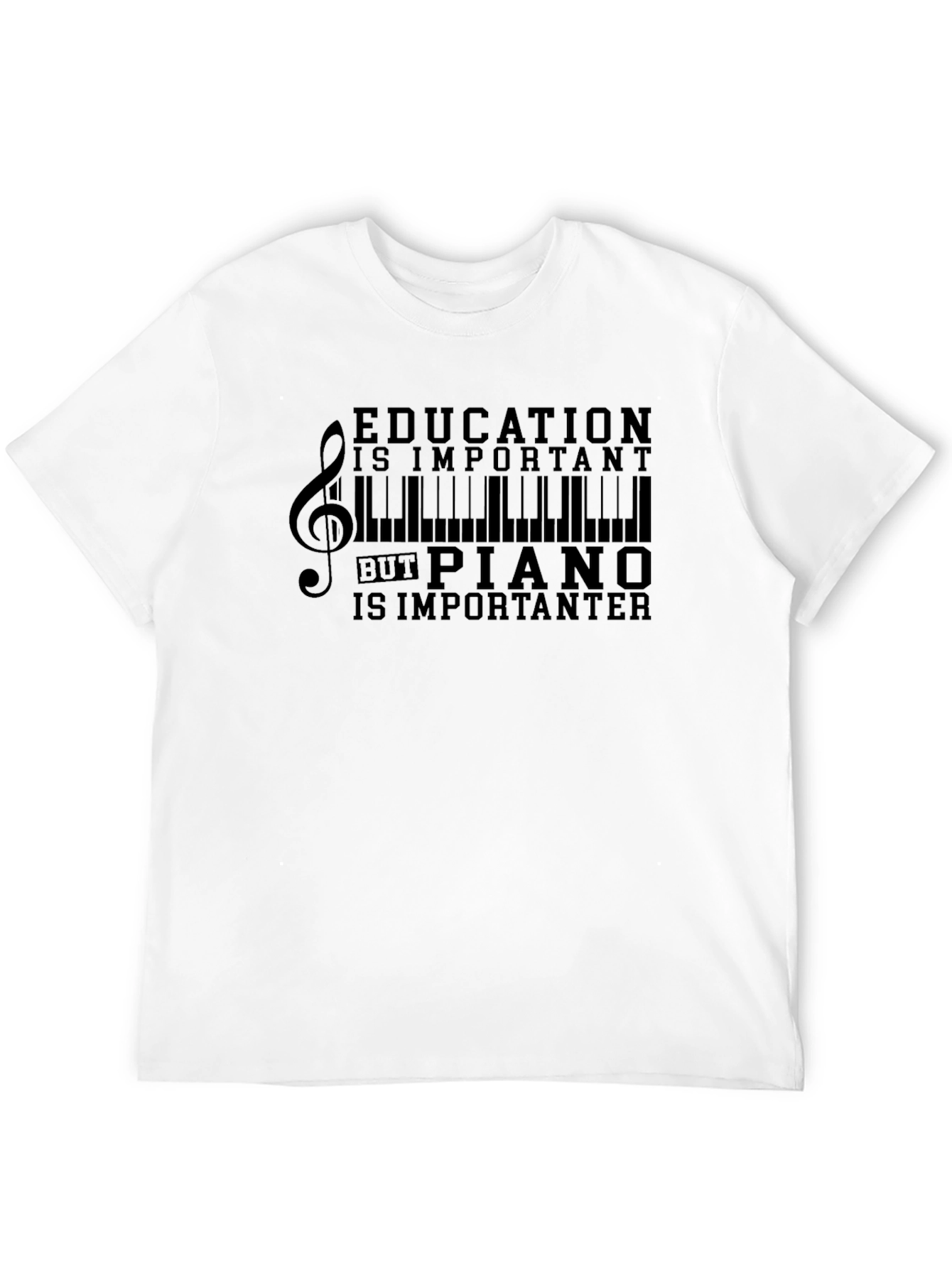 Black Education is Important BUT Piano T-Shirt view 12