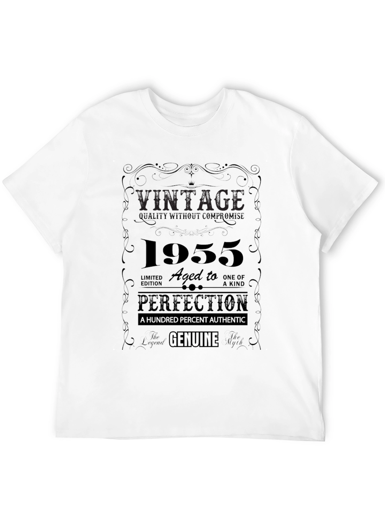 Black Vintage 1955 Aged to Perfection T-Shirt view 12