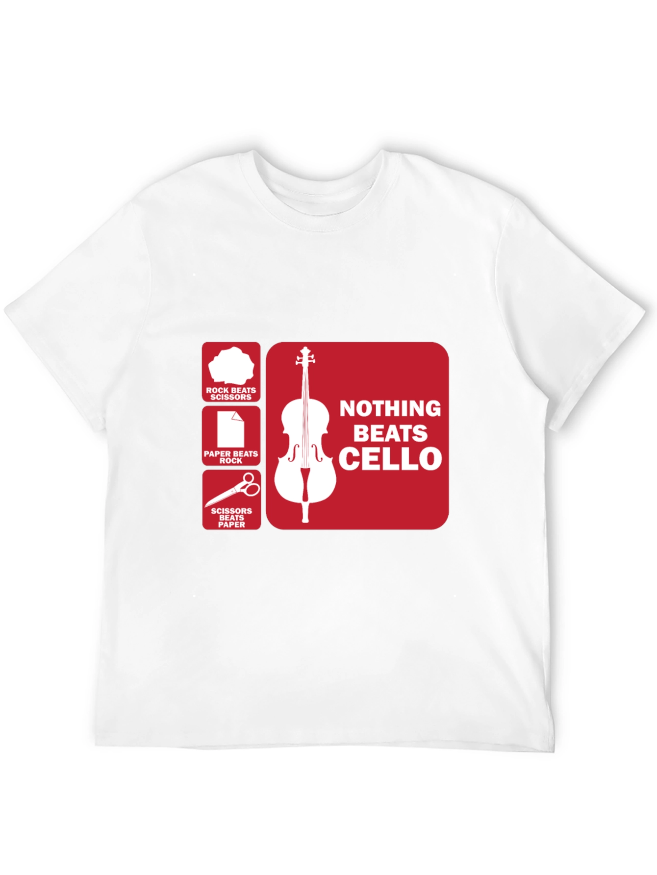 Black Nothing Beats Cello T-Shirt - Rock, Paper, Scissors  view 12