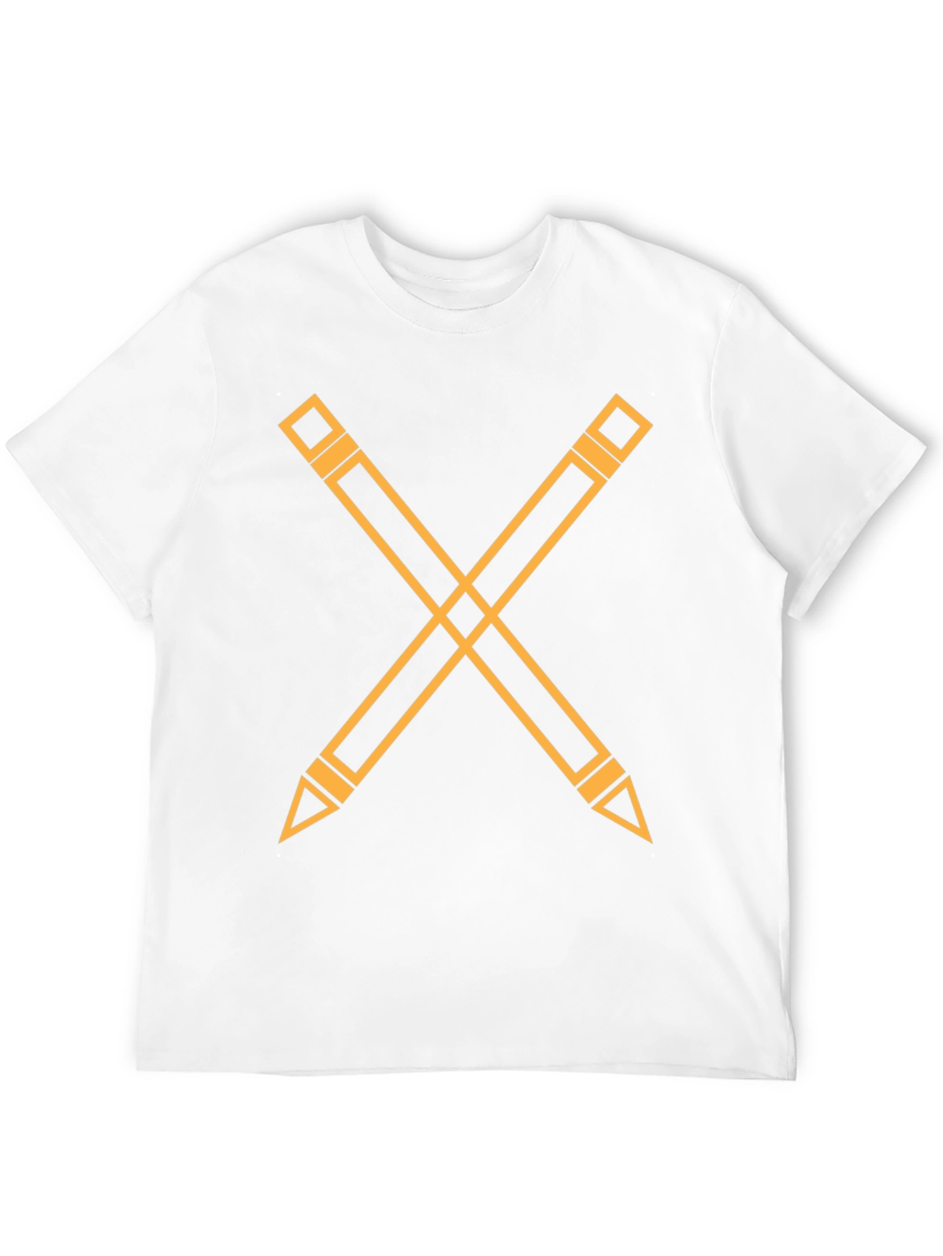 Black Pencil Cross Graphic Tee - Black view 12