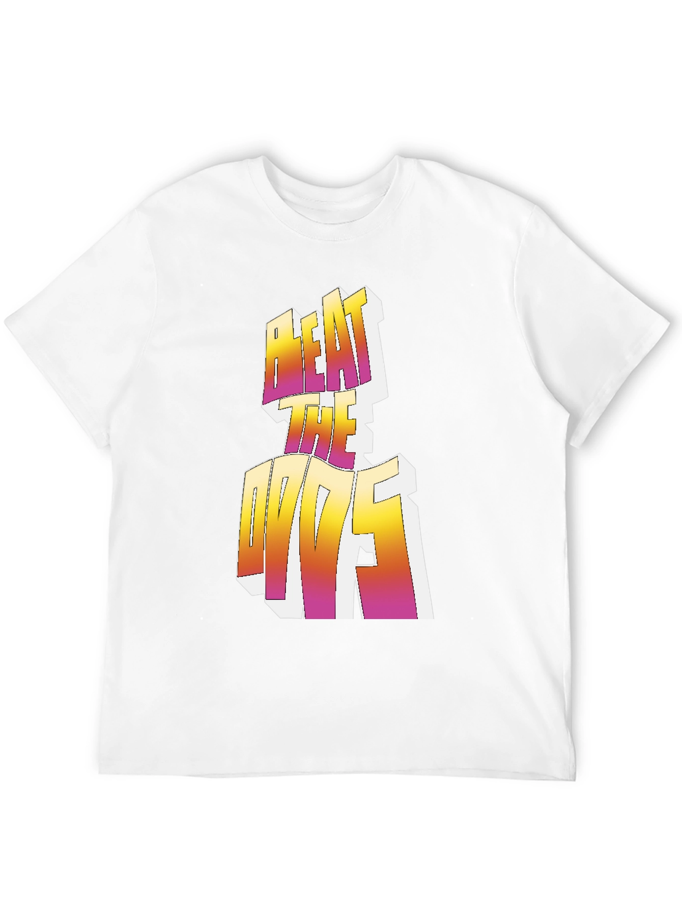 Black Beat the Odds Graphic Tee - Black Crew Neck Shirt view 12