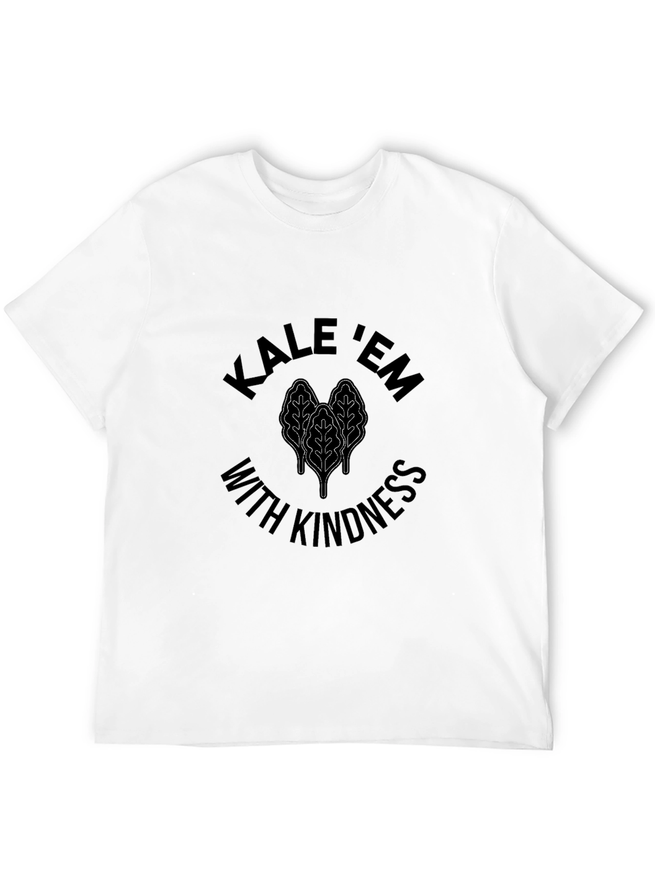 Black Kale 'Em With Kindness Black T-Shirt view 12