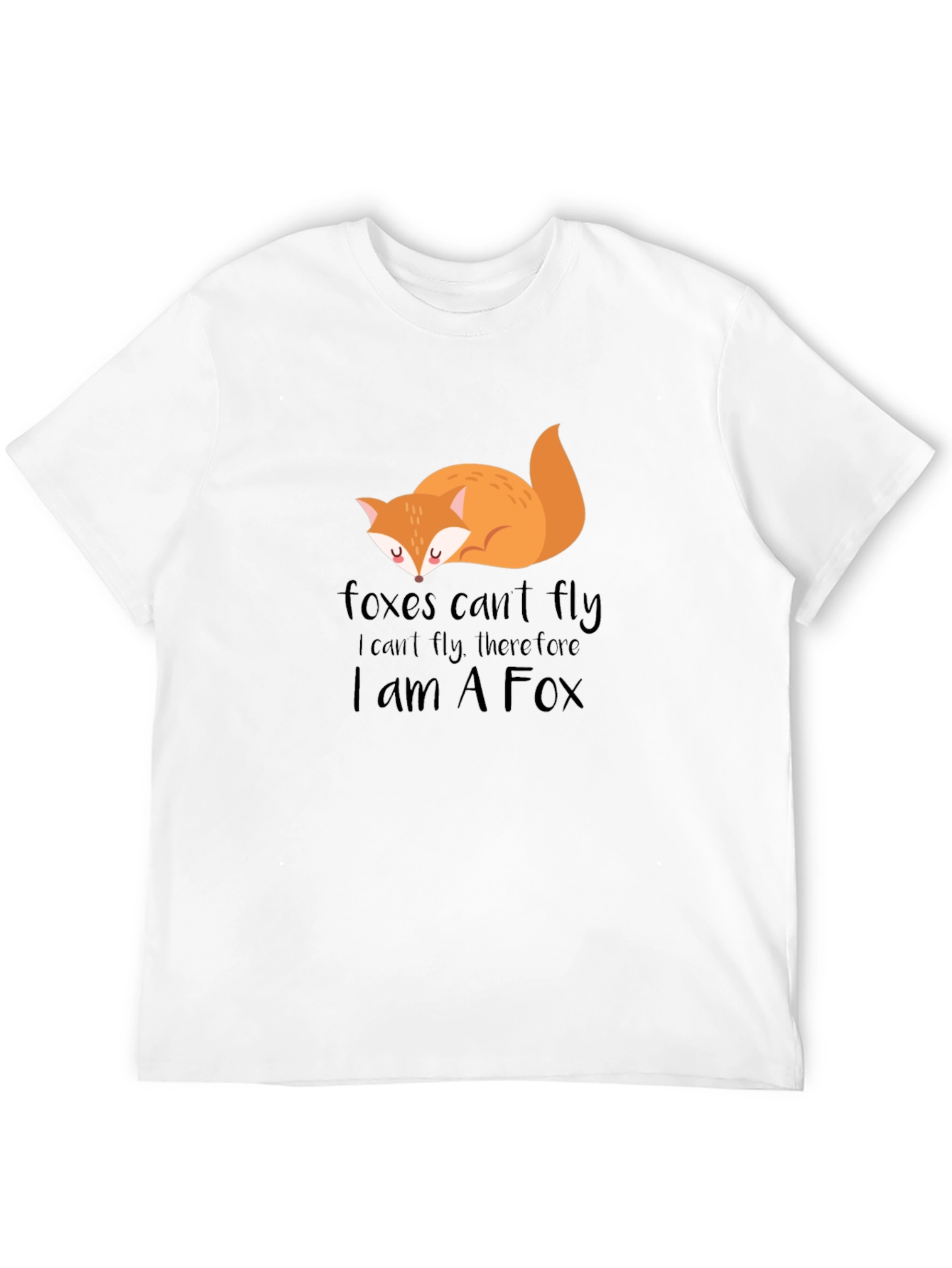 Black Foxes Can't Fly T-Shirt - Funny Animal Tee view 12