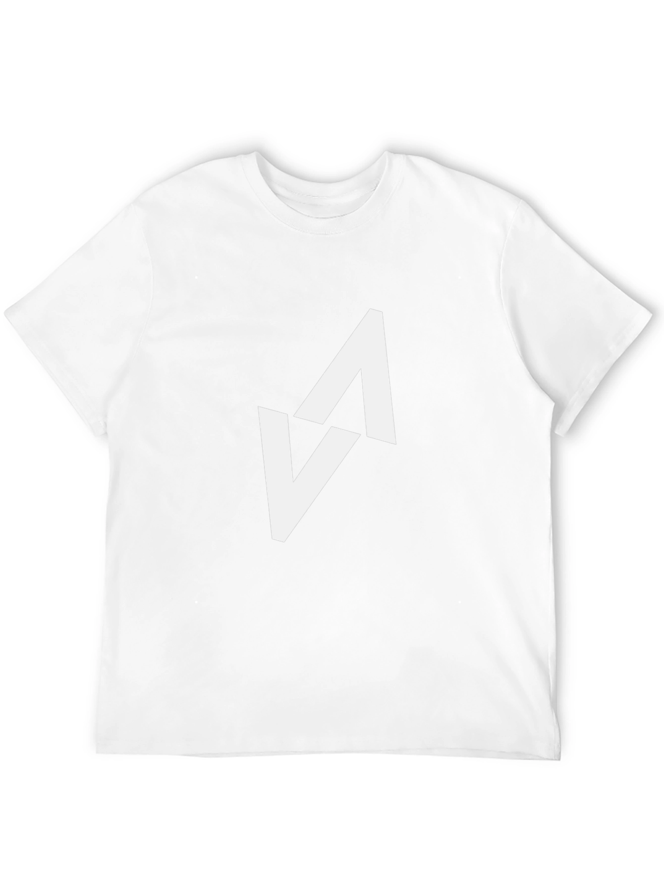 Modern Black T-Shirt with Abstract White Arrow Design - 12