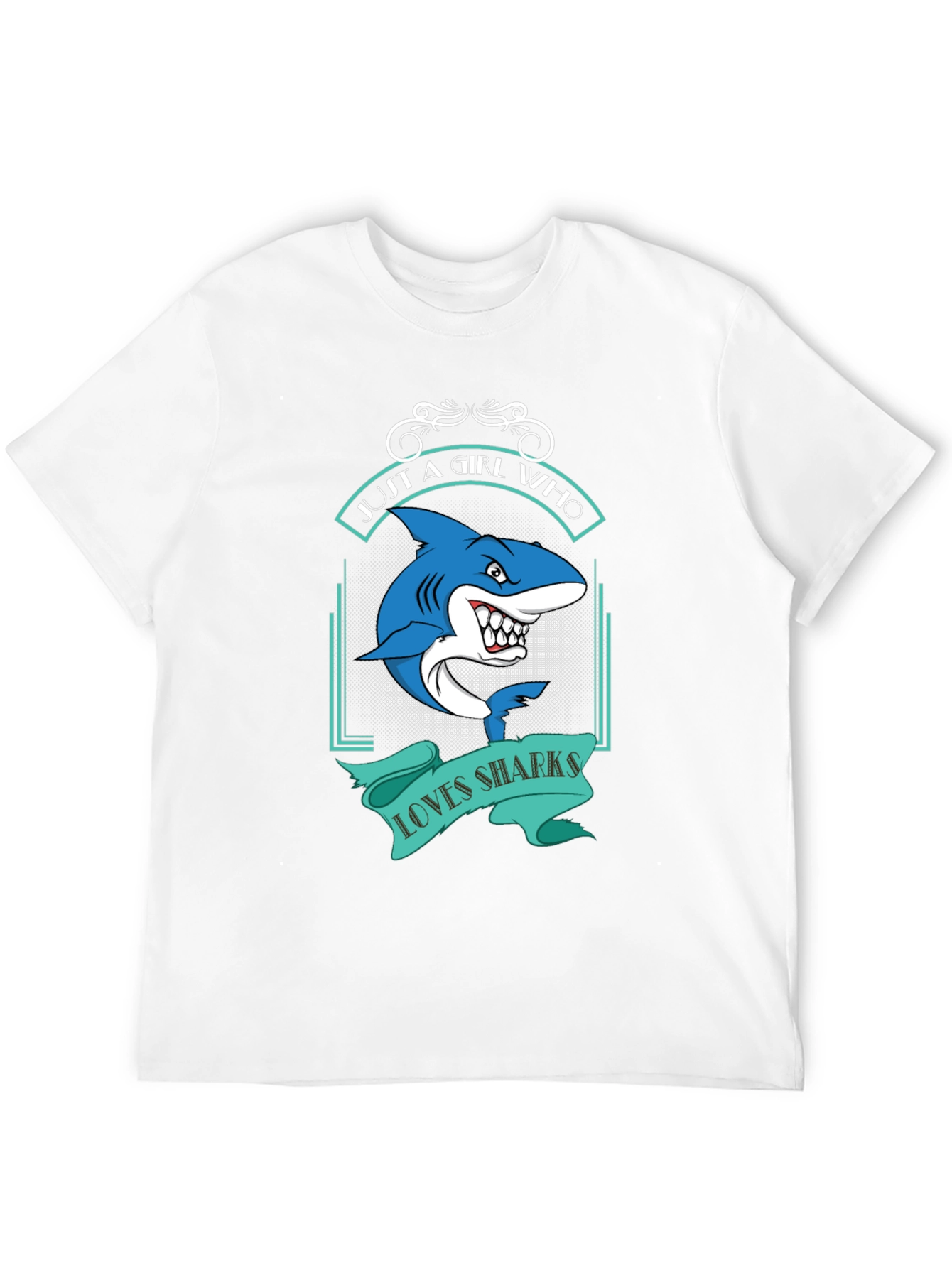 Shark Lover T-Shirt - Just a Girl Who Loves Sharks - 12