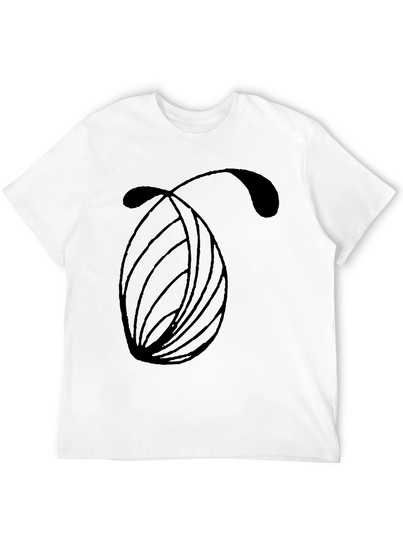 Modern Abstract Graphic Black T-Shirt - 12