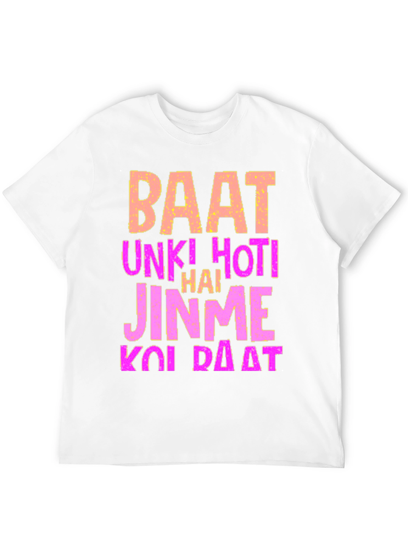 Black Statement T-Shirt - Baat Unki Hoti Hai view 12