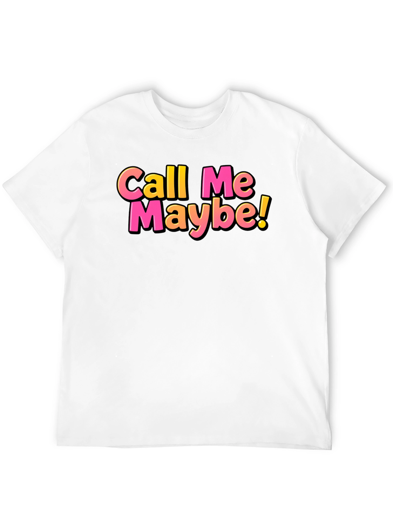 Black Call Me Maybe Black T-Shirt view 12