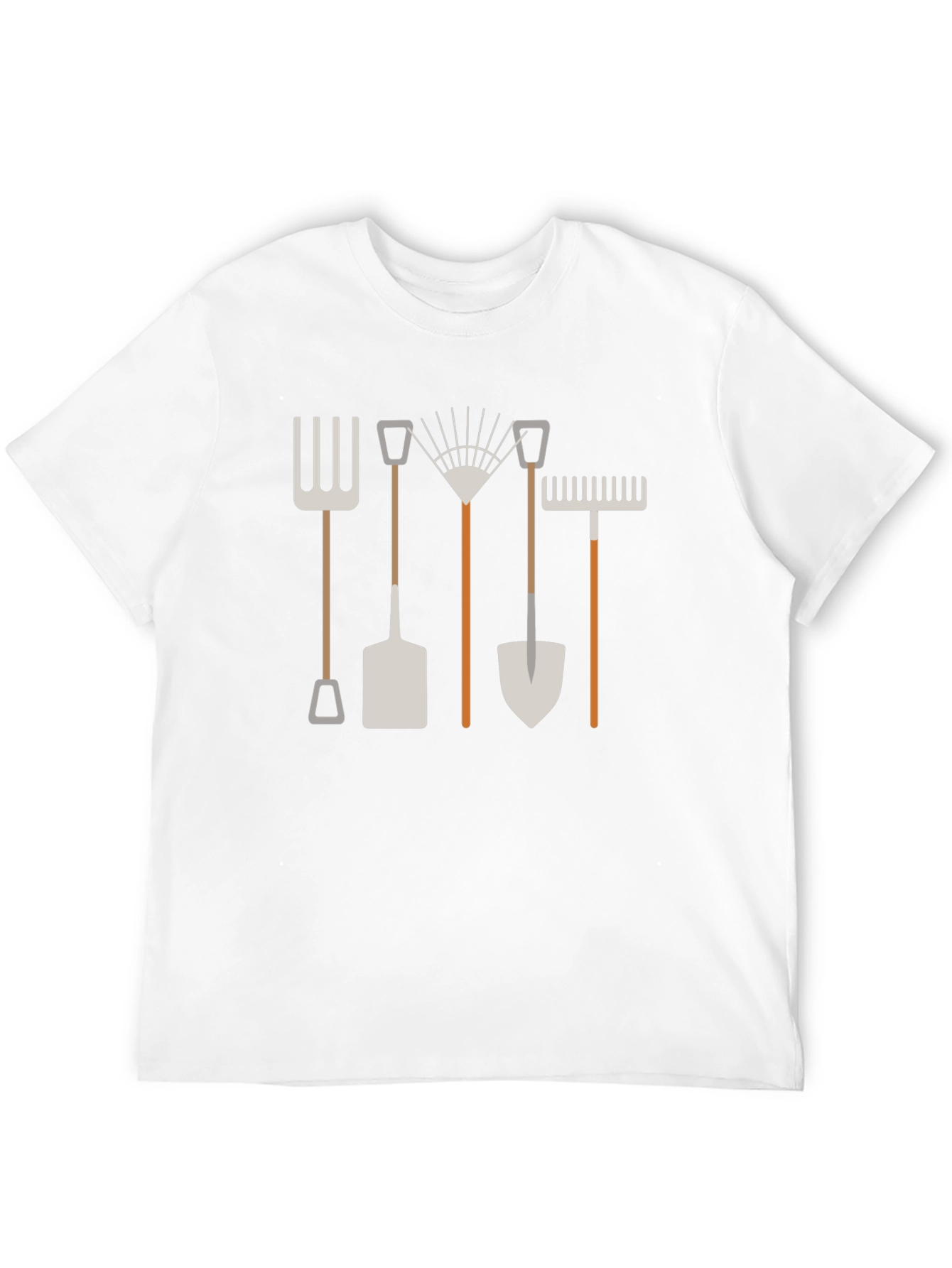 Black Gardening Tools Graphic T-Shirt - Black view 12