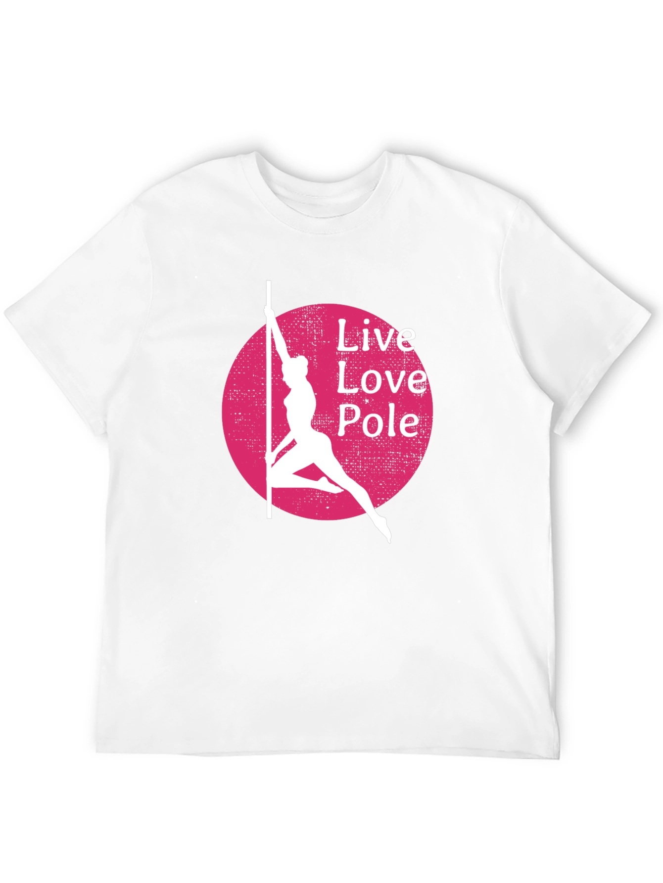 Black Live Love Pole T-Shirt - Black Cotton Blend view 12