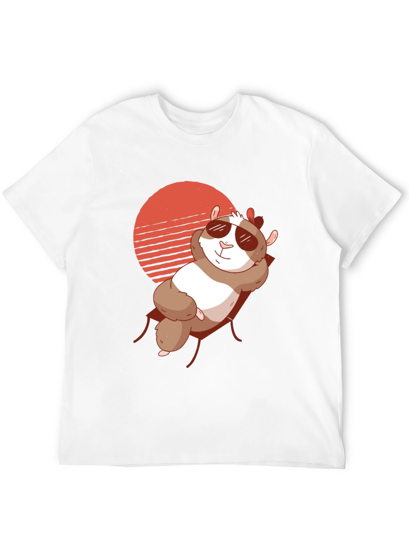 Black Relaxed Hamster T-Shirt - Chill Summer Vibes view 12