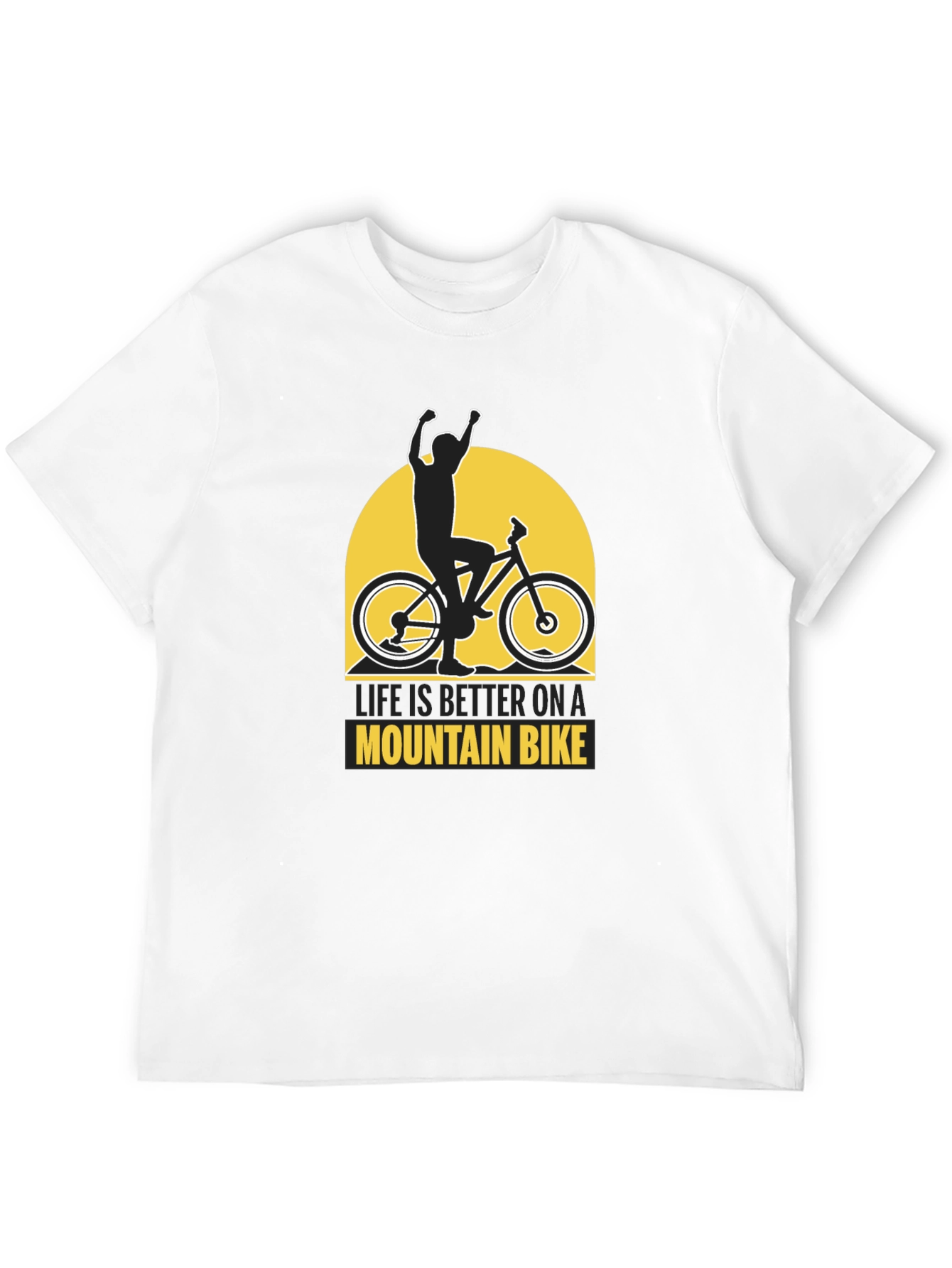 Black Life is Better Mountain Bike Graphic Tee view 12