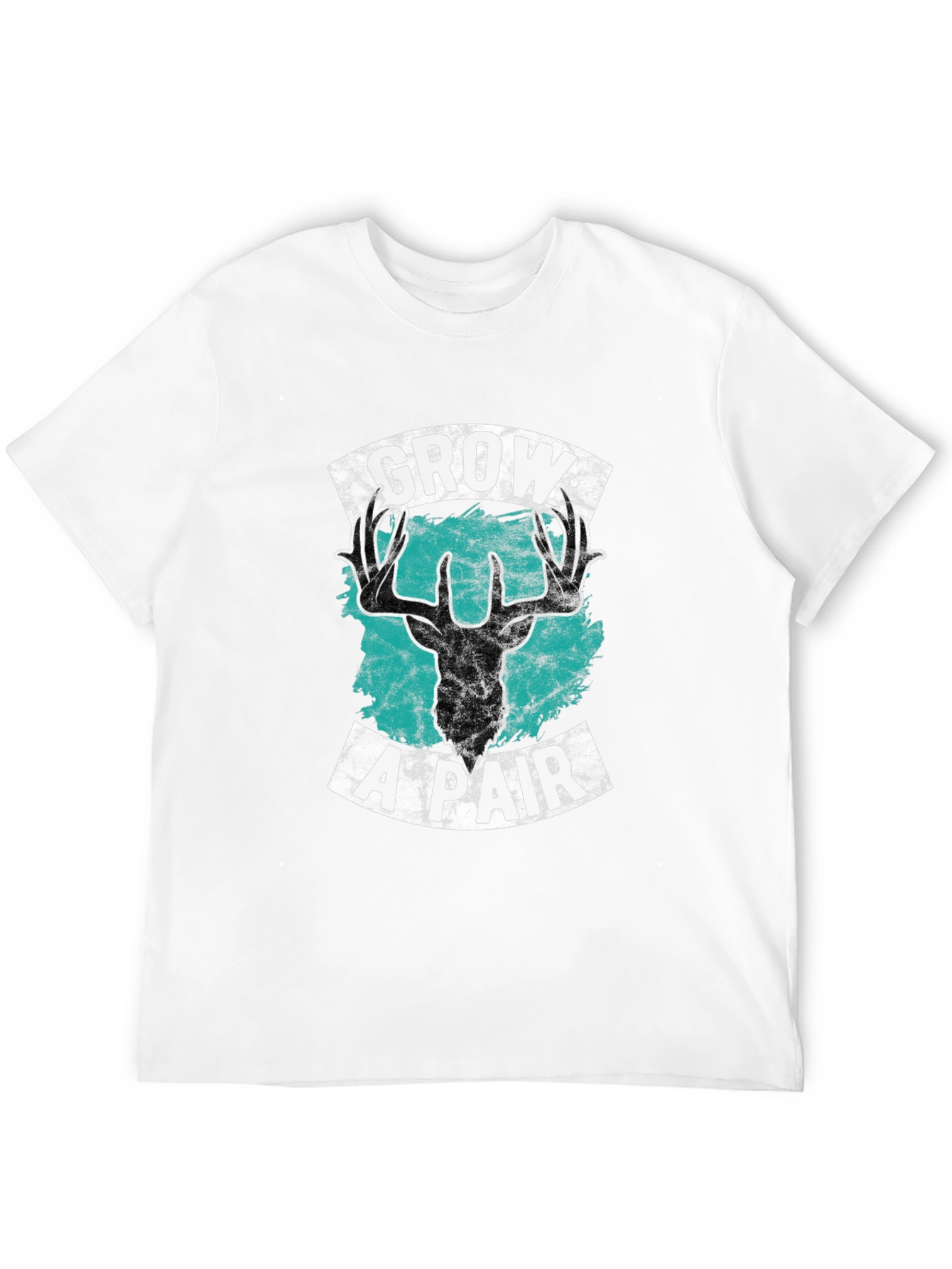 Black Grow A Pair Deer Graphic Tee - Bold Statement Shirt view 12