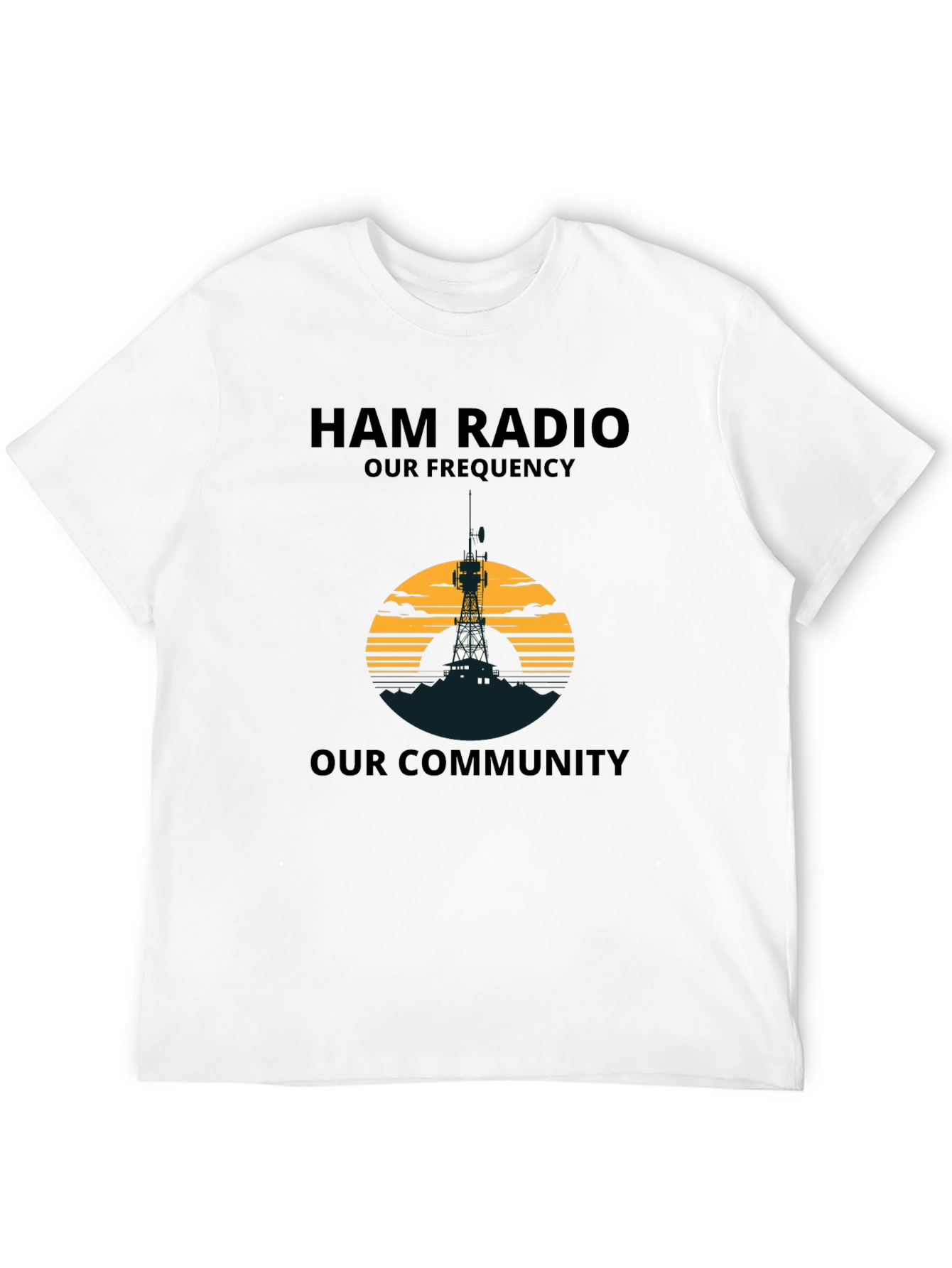 Ham Radio T-Shirt: Our Frequency, Our Community Tee - 12