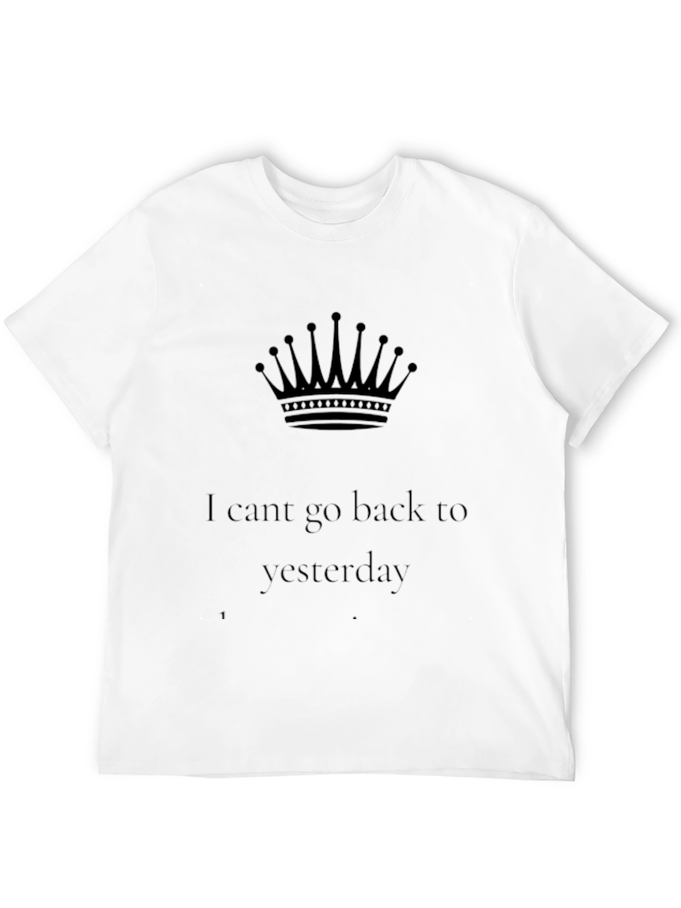 Black Crown & Yesterday Black Graphic Tee view 12