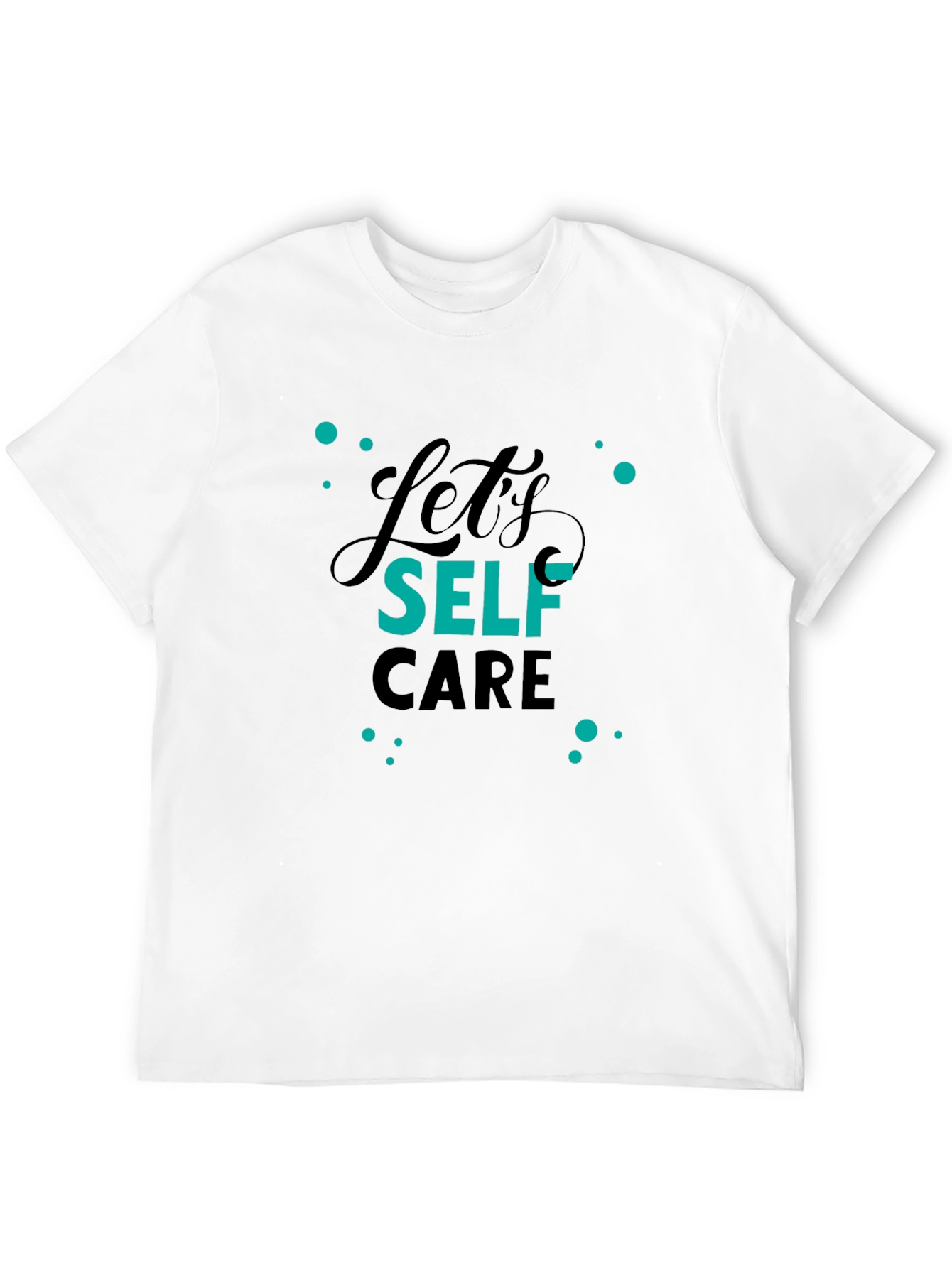 Black Self Care Black T-Shirt - Trendy Graphic Tee view 12