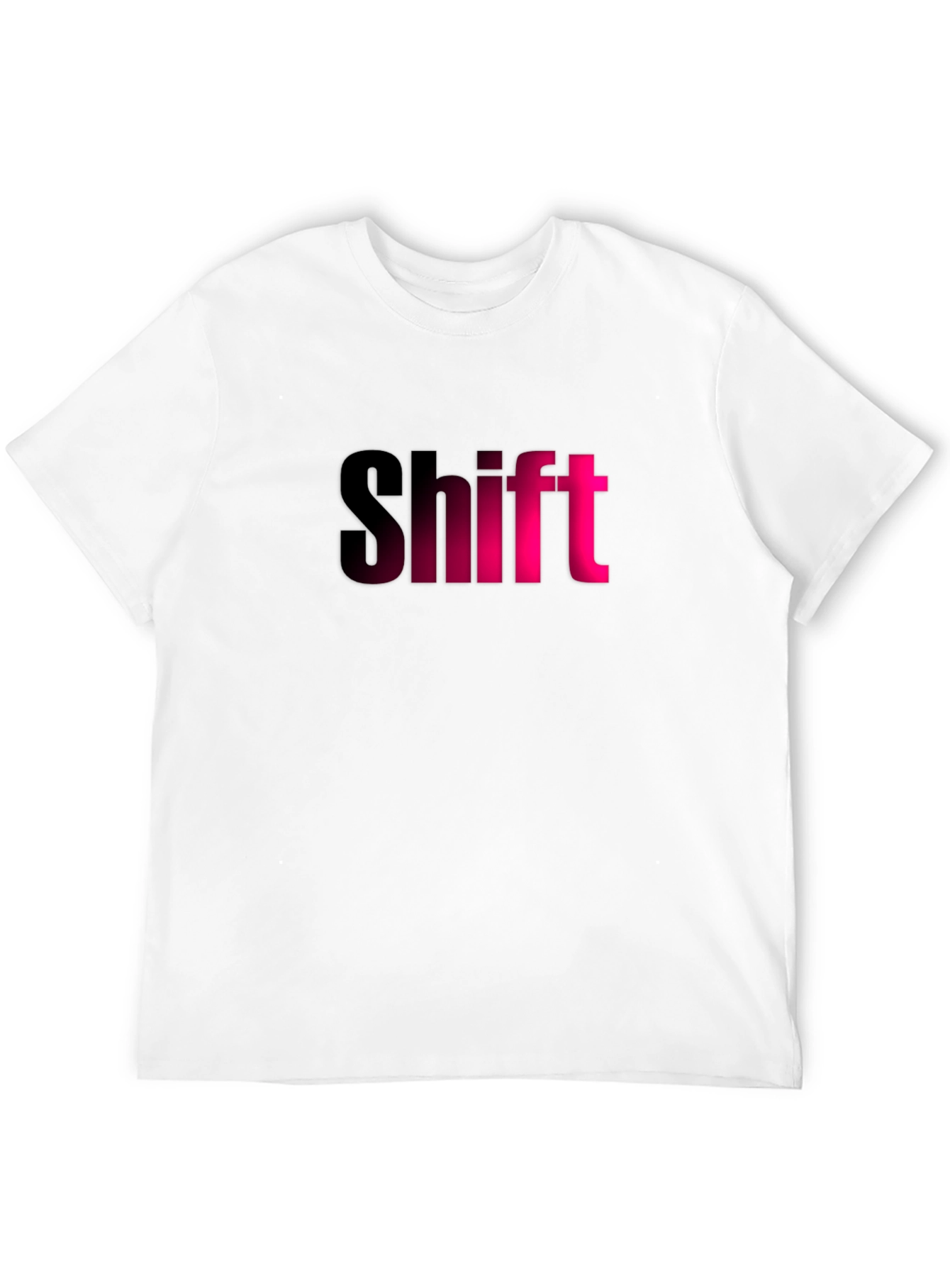 Black Shift Graphic T-Shirt - Black Tee with Pink Lettering view 12
