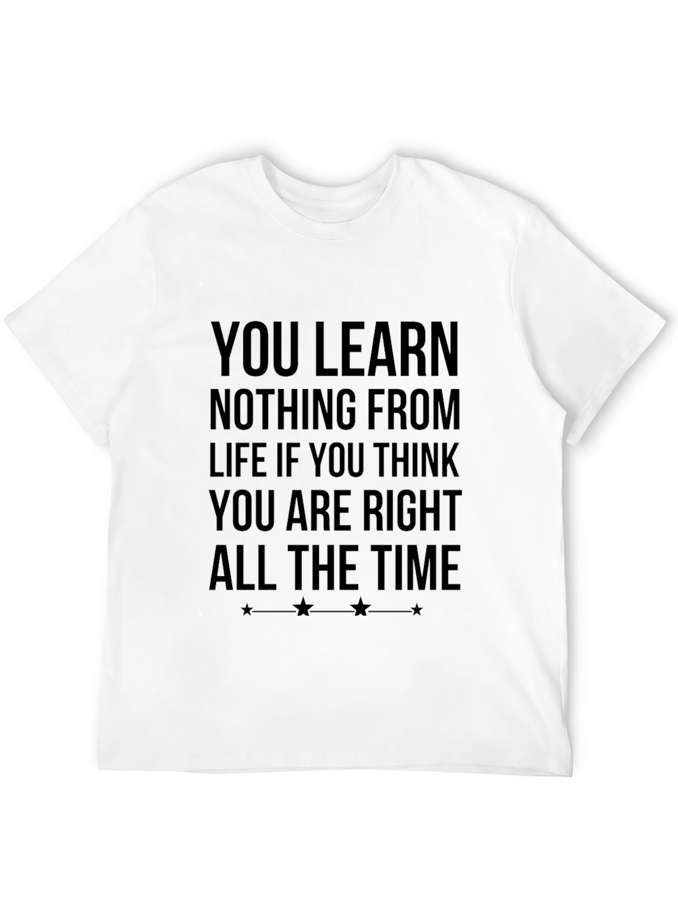 Black Inspirational Quote Black T-Shirt view 12