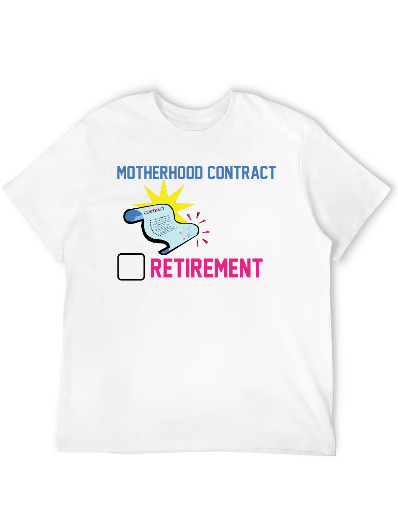 Black Motherhood Contract Retirement T-Shirt view 12