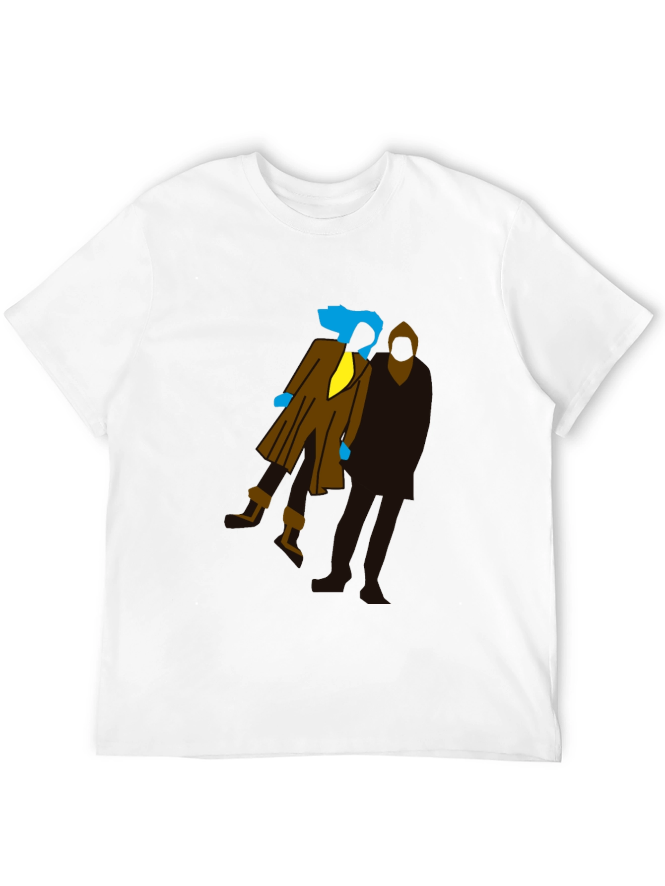 Black Abstract Silhouette T-Shirt view 12