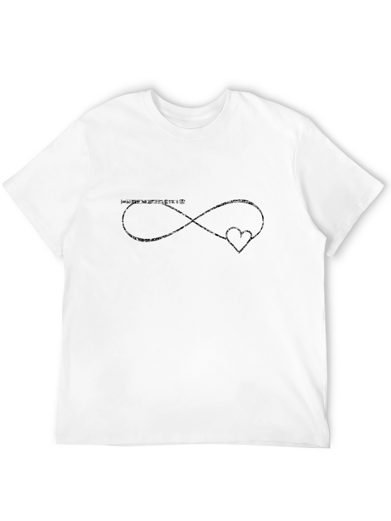 Black Infinity Heart Graphic Tee - Black view 12