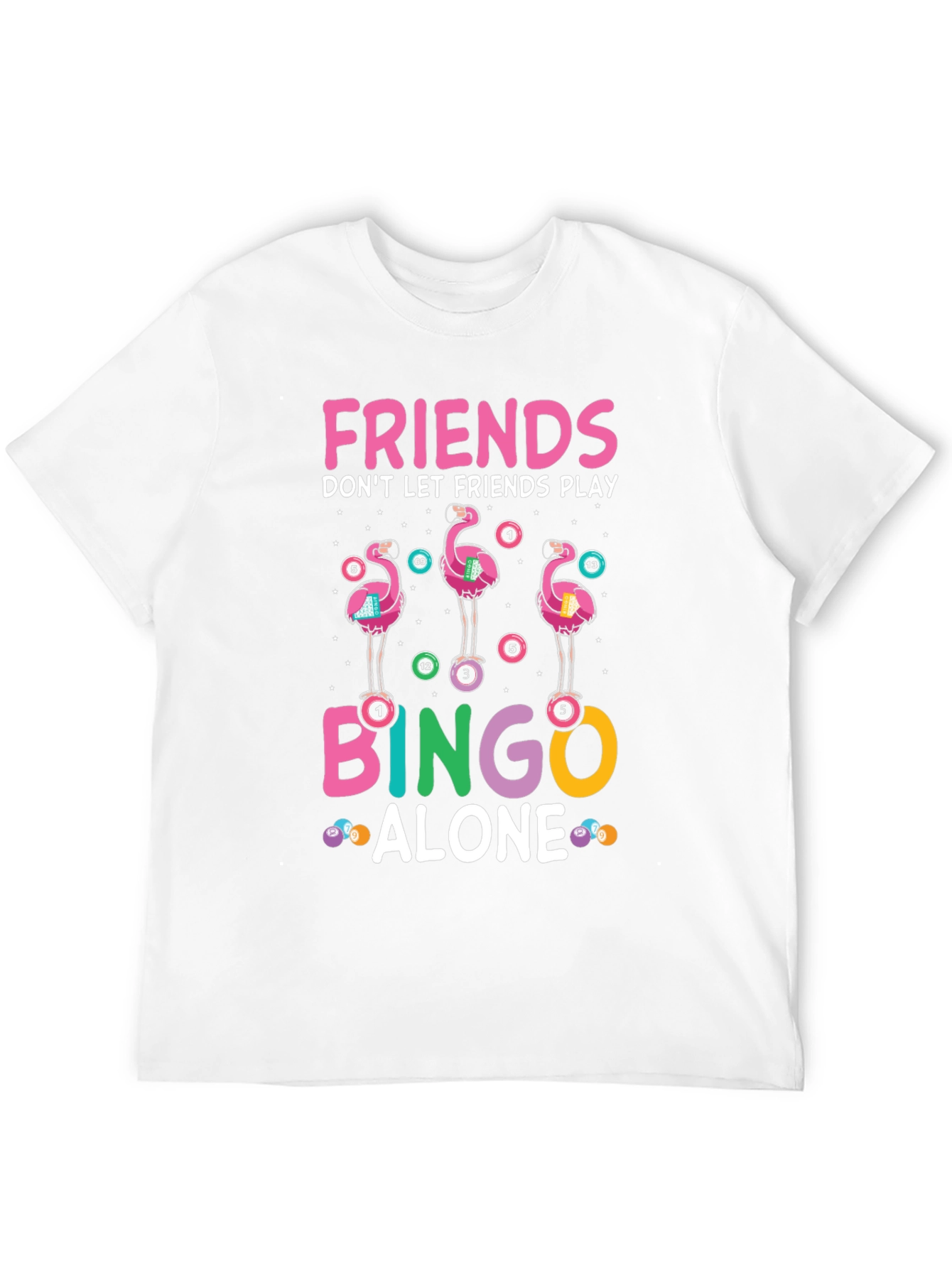 Black Friends Don't Let Friends Play Bingo Alone T-Shirt view 12