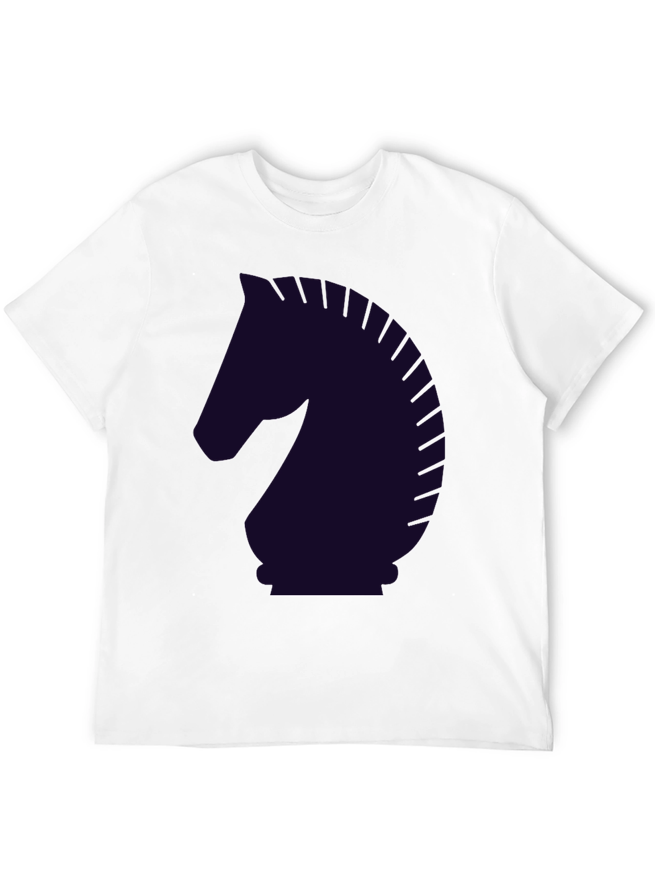 Black Chess Knight Graphic T-Shirt - Black view 12